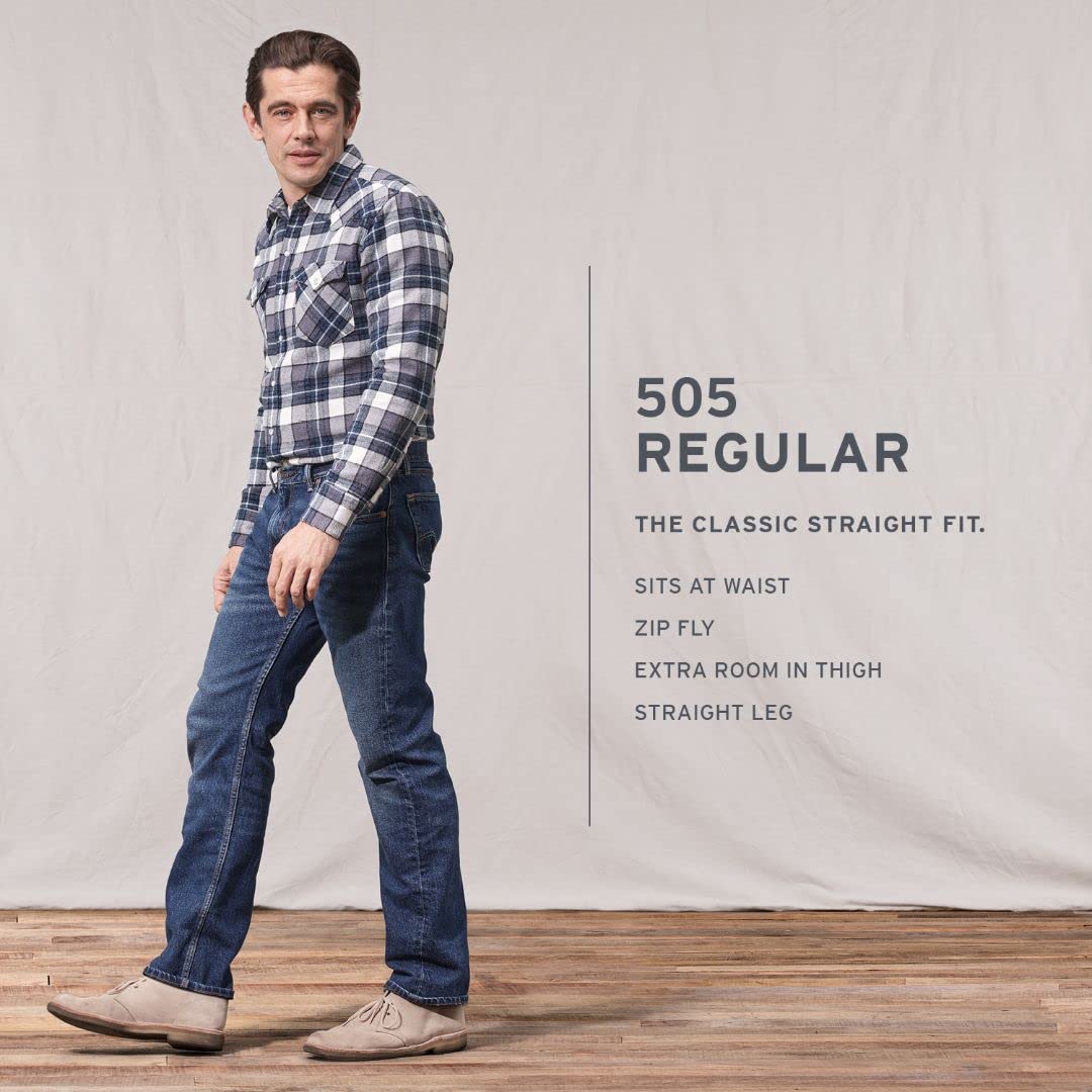 Levi's Men's 505 Regular Fit Jeans (Also Available in Big & Tall)