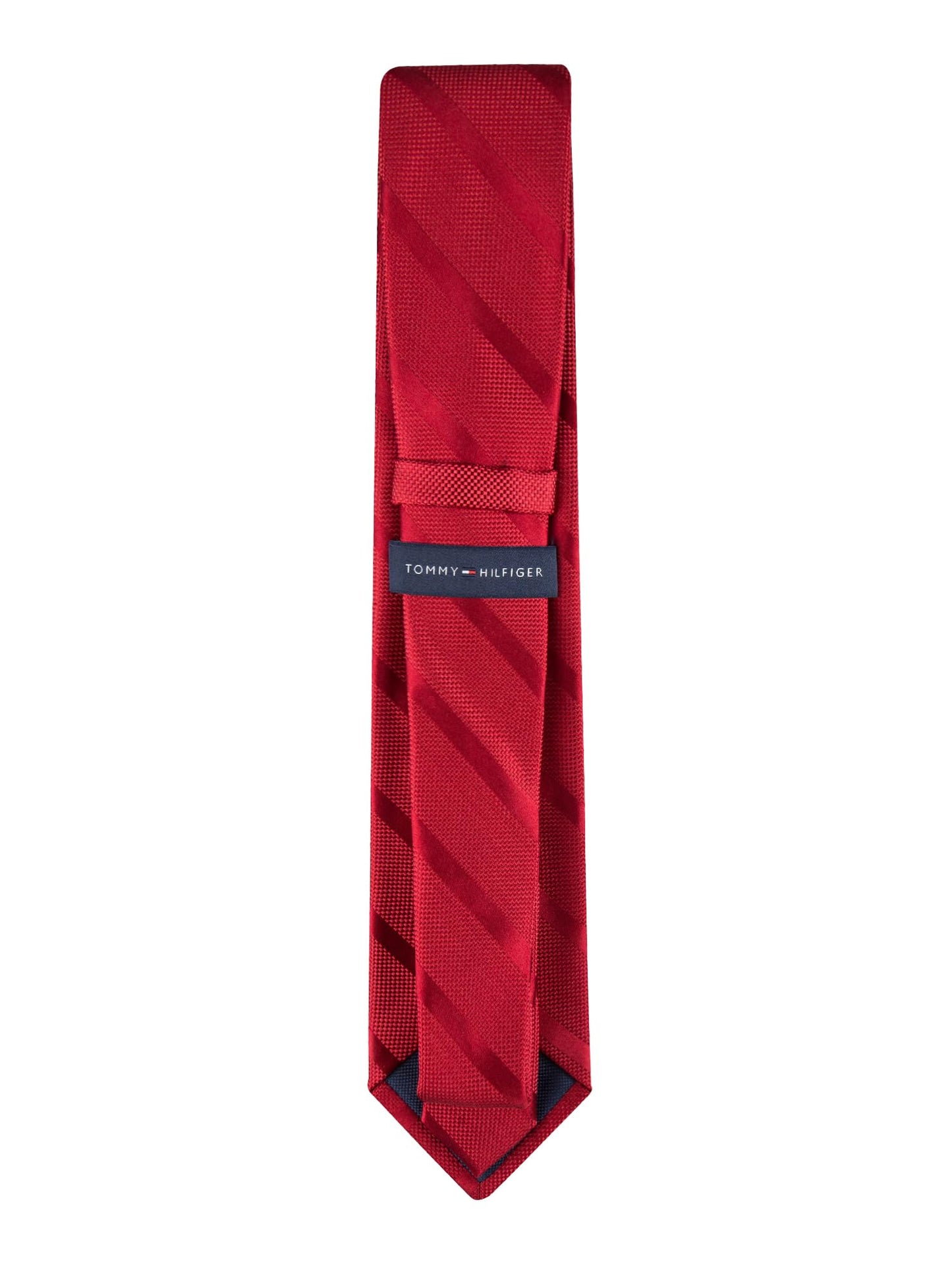 Tommy Hilfiger Men's Classic Solid Textured Stripe Tie