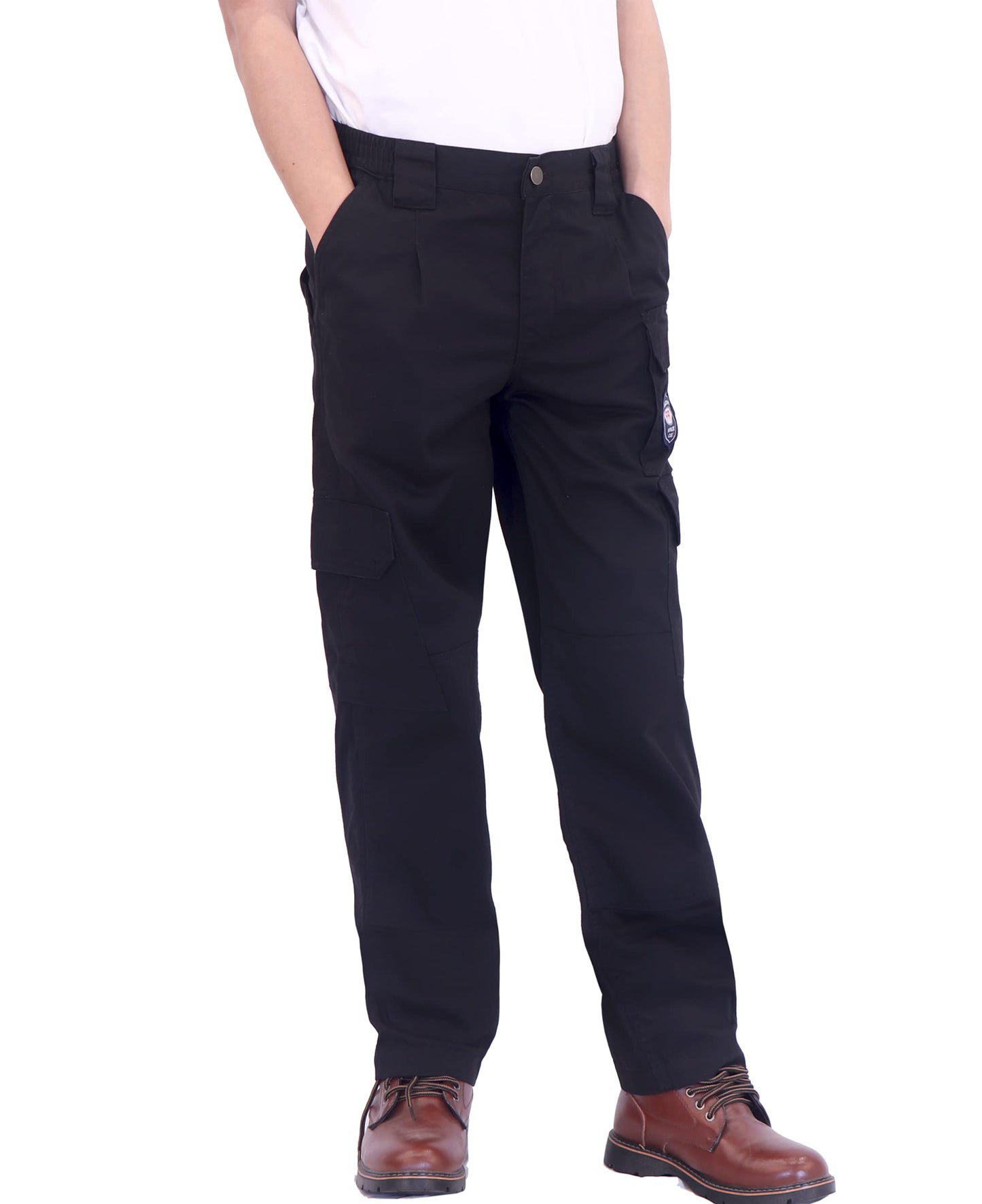 BOCOMAL Men's FR Cargo Pants Flame Resistant Pants Midweight 7.5oz (7 Pockets) Multi-Pockets FR Pants