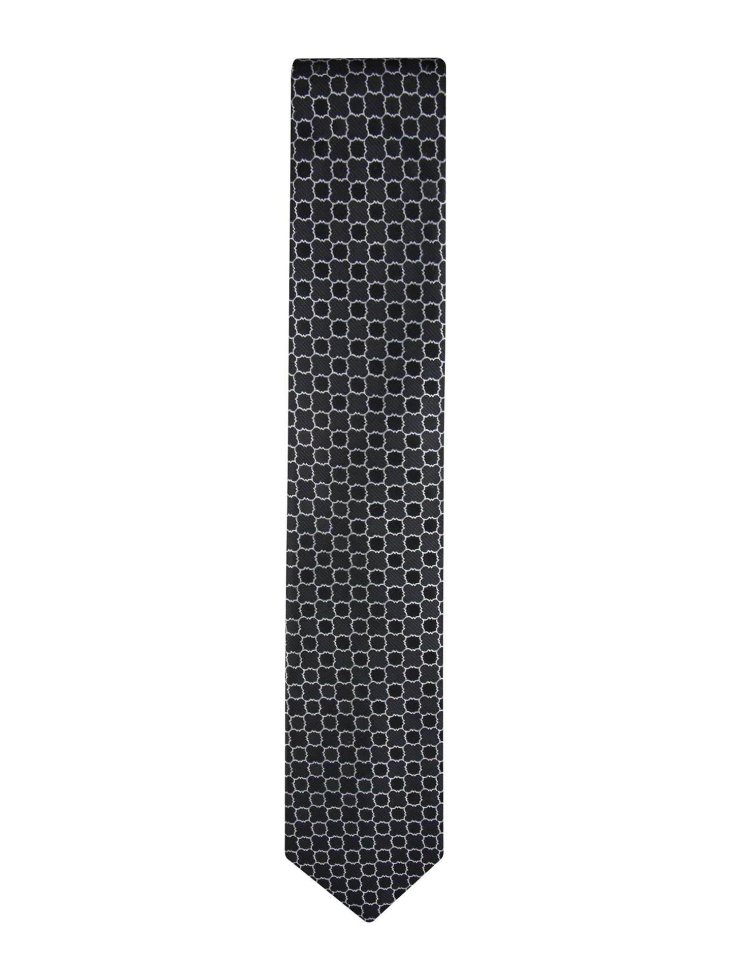 Calvin Klein Men's Classic Black Solid and Pattern Ties (Standard and Extra Long Sizes)