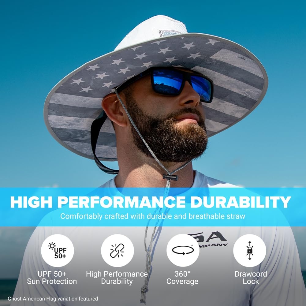 NEW Premium Keys Straw Hat for UV Sun Protection | UPF 50+ Sun Protection, Adjustable Drawstring, Universal Size | by SA Co.