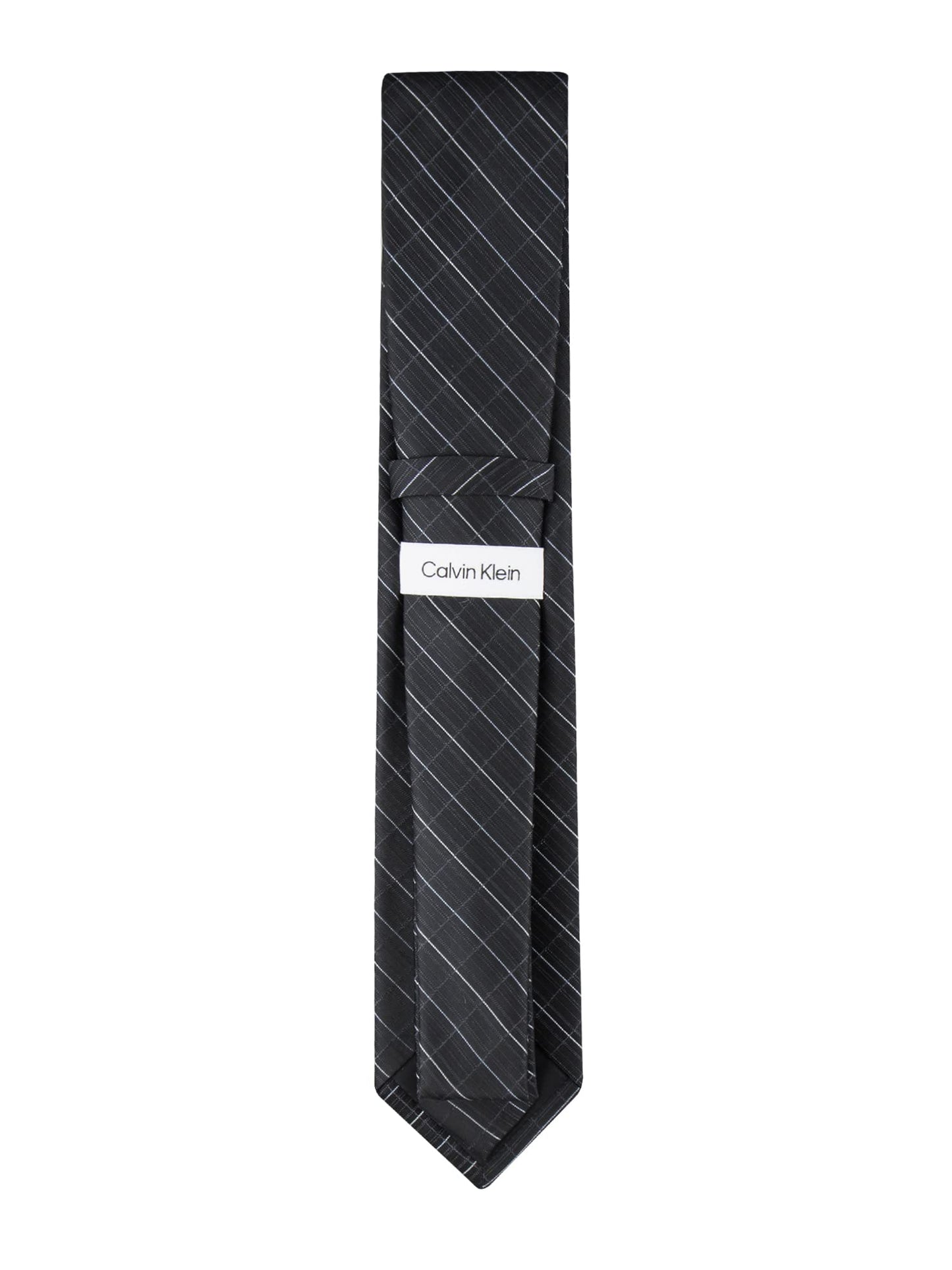 Calvin Klein Men's Classic Black Solid and Pattern Ties (Standard and Extra Long Sizes)