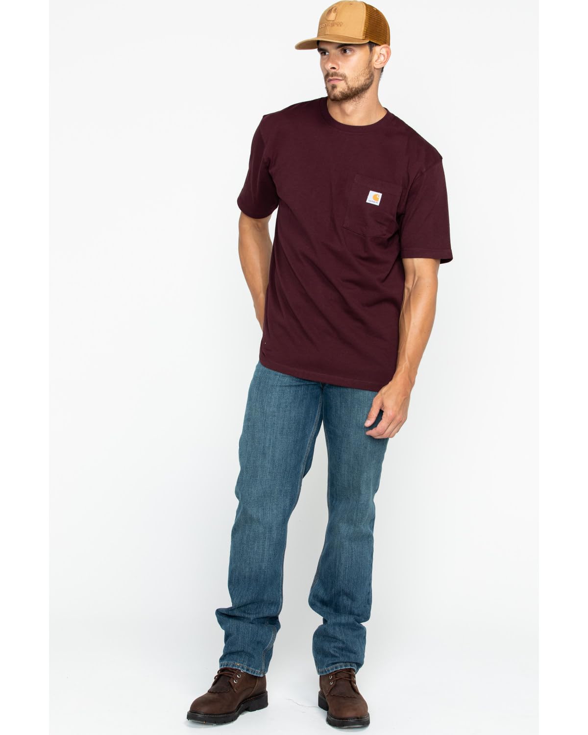 Carhartt Men's Loose Fit Heavyweight Short-Sleeve Pocket T-Shirt