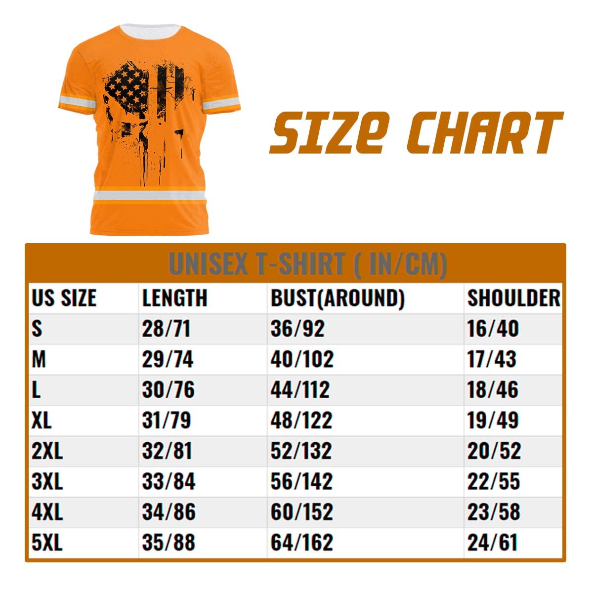 Color US Flag Skull High Visibility Shirt for Men Custom Name Safety Shirts Workwear for Patriotic, Runners