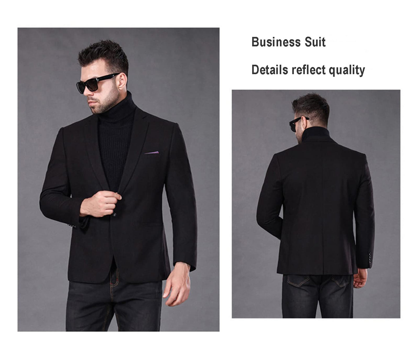 Men's Plus Size Suit Jacket Fat Loose One Button Blazers Business Suit Coat Wedding Banquets Prom Dress