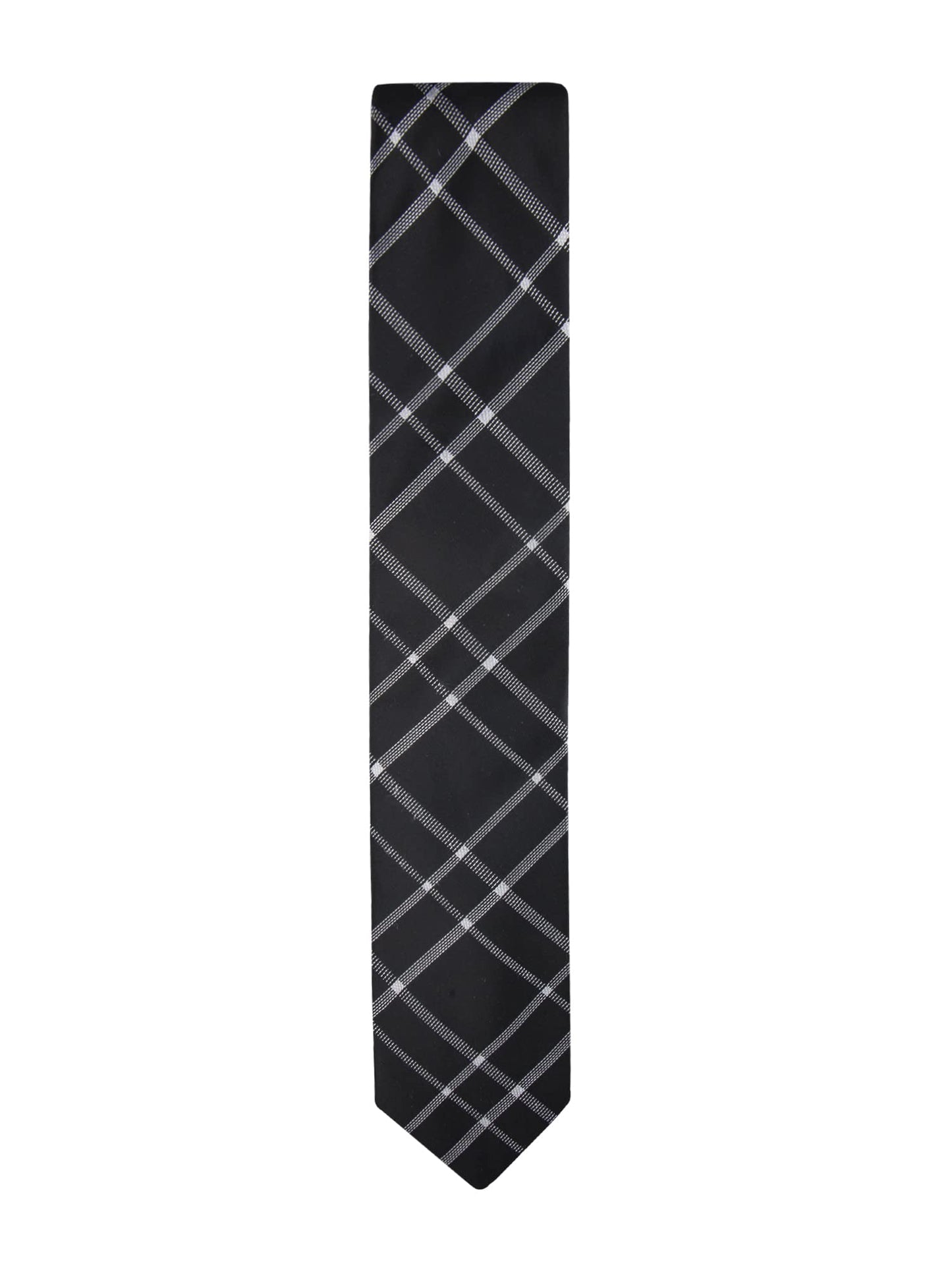 Calvin Klein Men's Classic Black Solid and Pattern Ties (Standard and Extra Long Sizes)