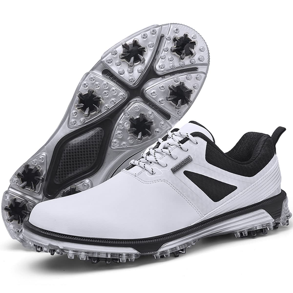 Men's Golf Shoes Fixed Nailless Sole Waterproof Lightweight No-Slip Walking shoes