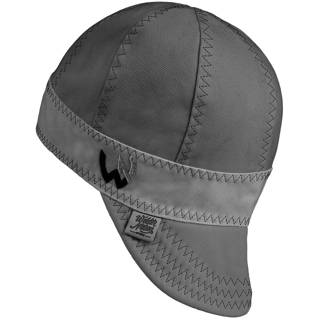 Welder Nation 8 Panel Soft, 10 oz Light Weight Cotton Welding Cap, Durable for Safety and Protection While Welding. Stick ARC