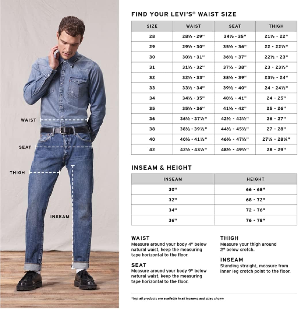 Levi's Men's 505 Regular Fit Jeans (Also Available in Big & Tall)