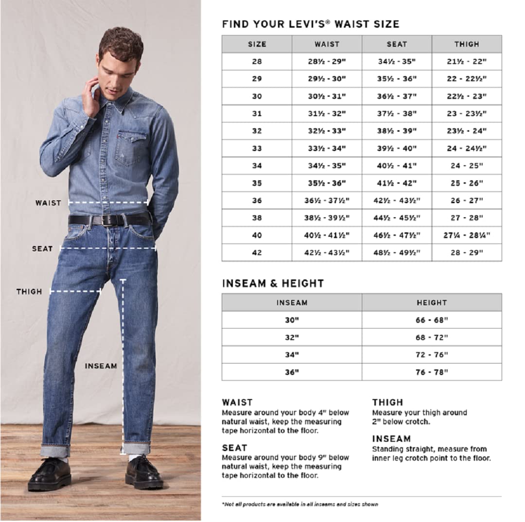 Levi's Men's 505 Regular Fit Jeans (Also Available in Big & Tall)