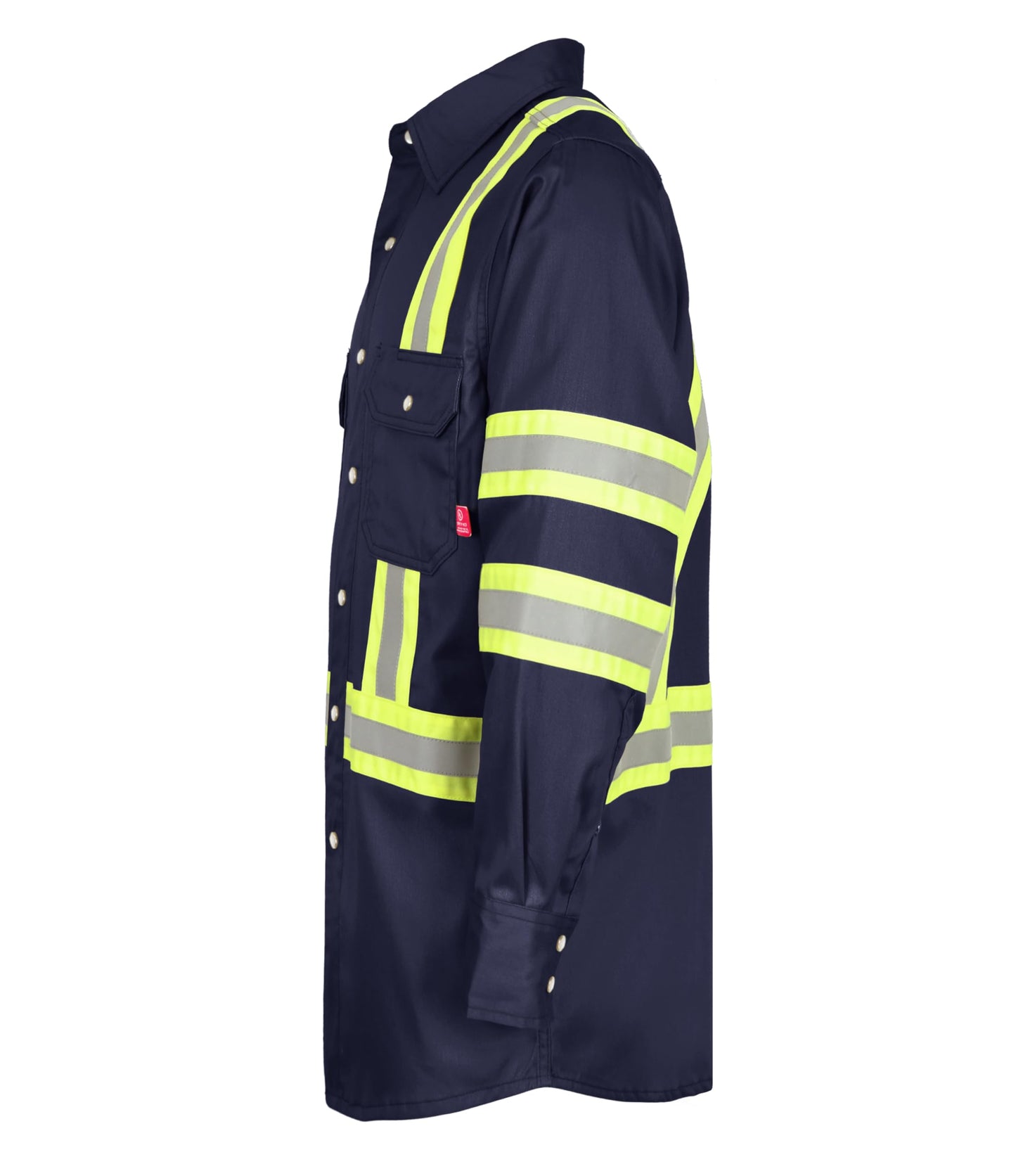 TICOMELA FR Shirts for Men High Visibility/Hi Vis Flame Resistant/Fire Retardant Shirt 6.5oz Men's Welding Shirts