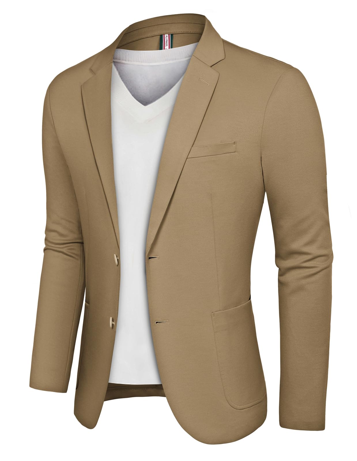 PJ PAUL JONES Men's Casual Knit Blazer Suit Jackets Two Button Lightweight Unlined Sport Coat