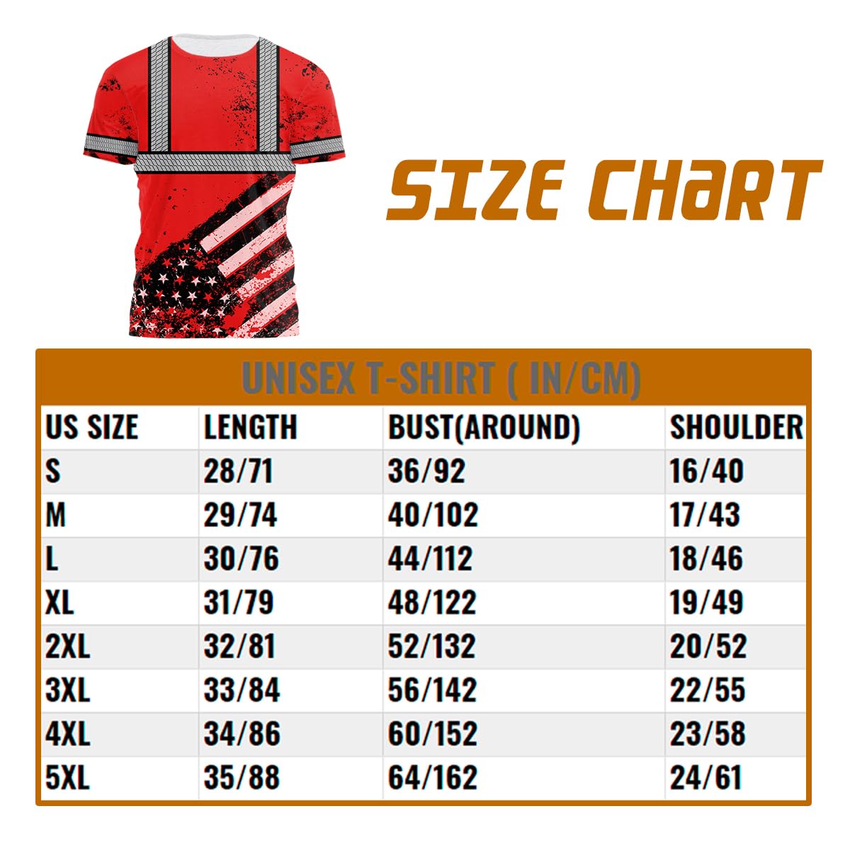 Color US Flag Skull High Visibility Shirt for Men Custom Name Safety Shirts Workwear for Patriotic, Runners