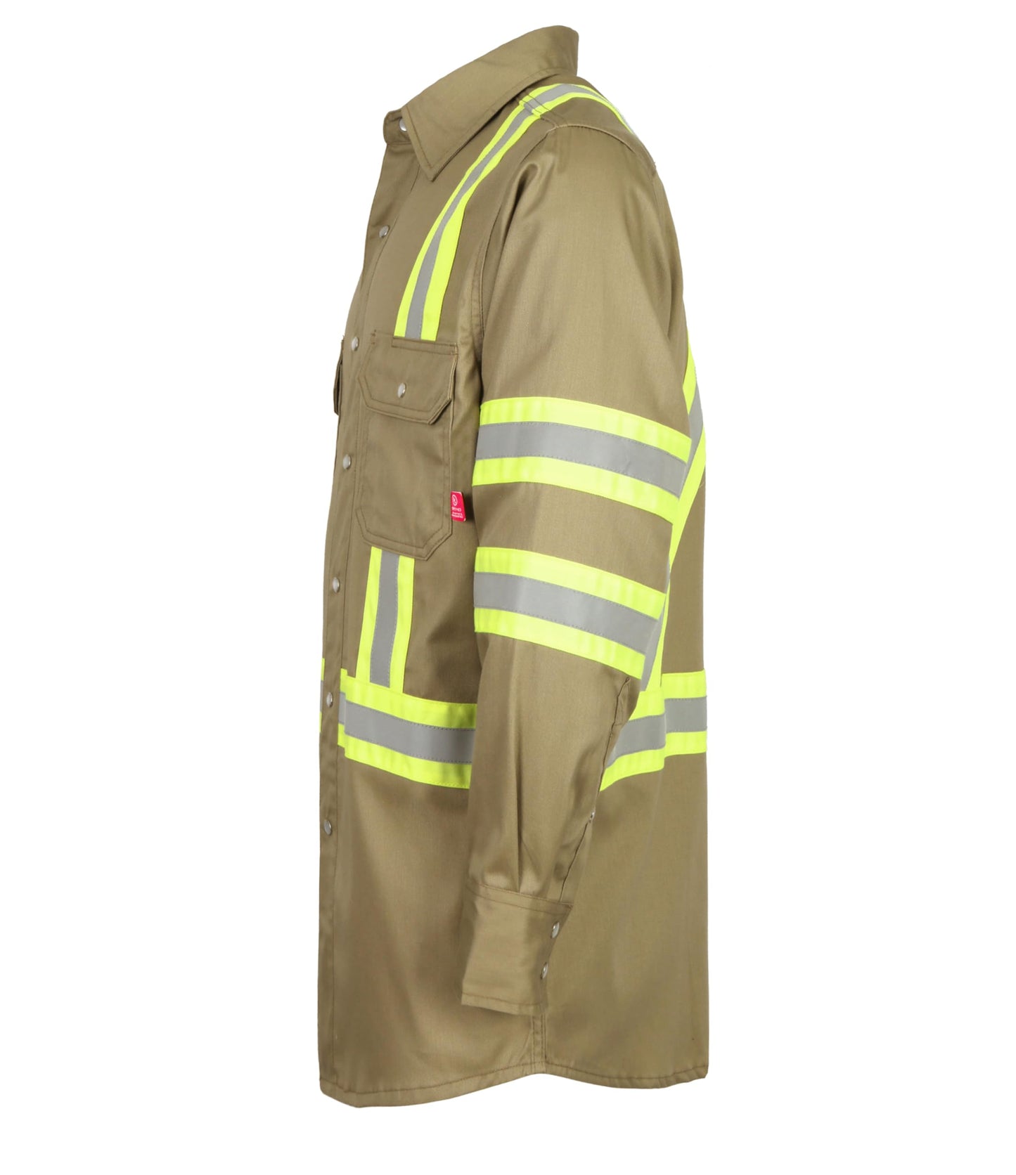 TICOMELA FR Shirts for Men High Visibility/Hi Vis Flame Resistant/Fire Retardant Shirt 6.5oz Men's Welding Shirts