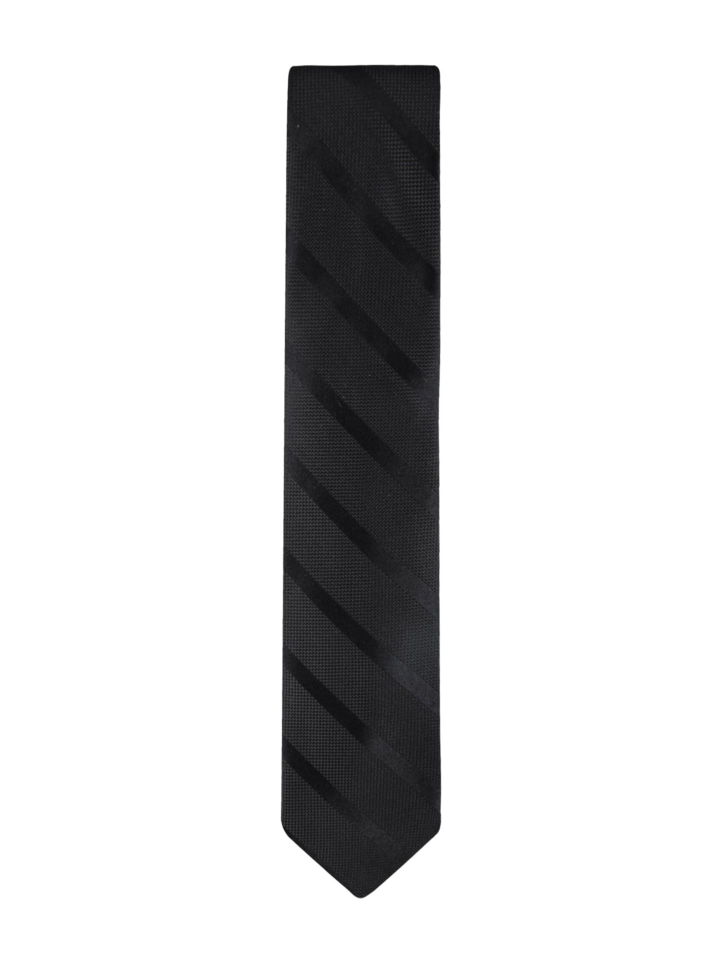 Tommy Hilfiger Men's Classic Solid Textured Stripe Tie