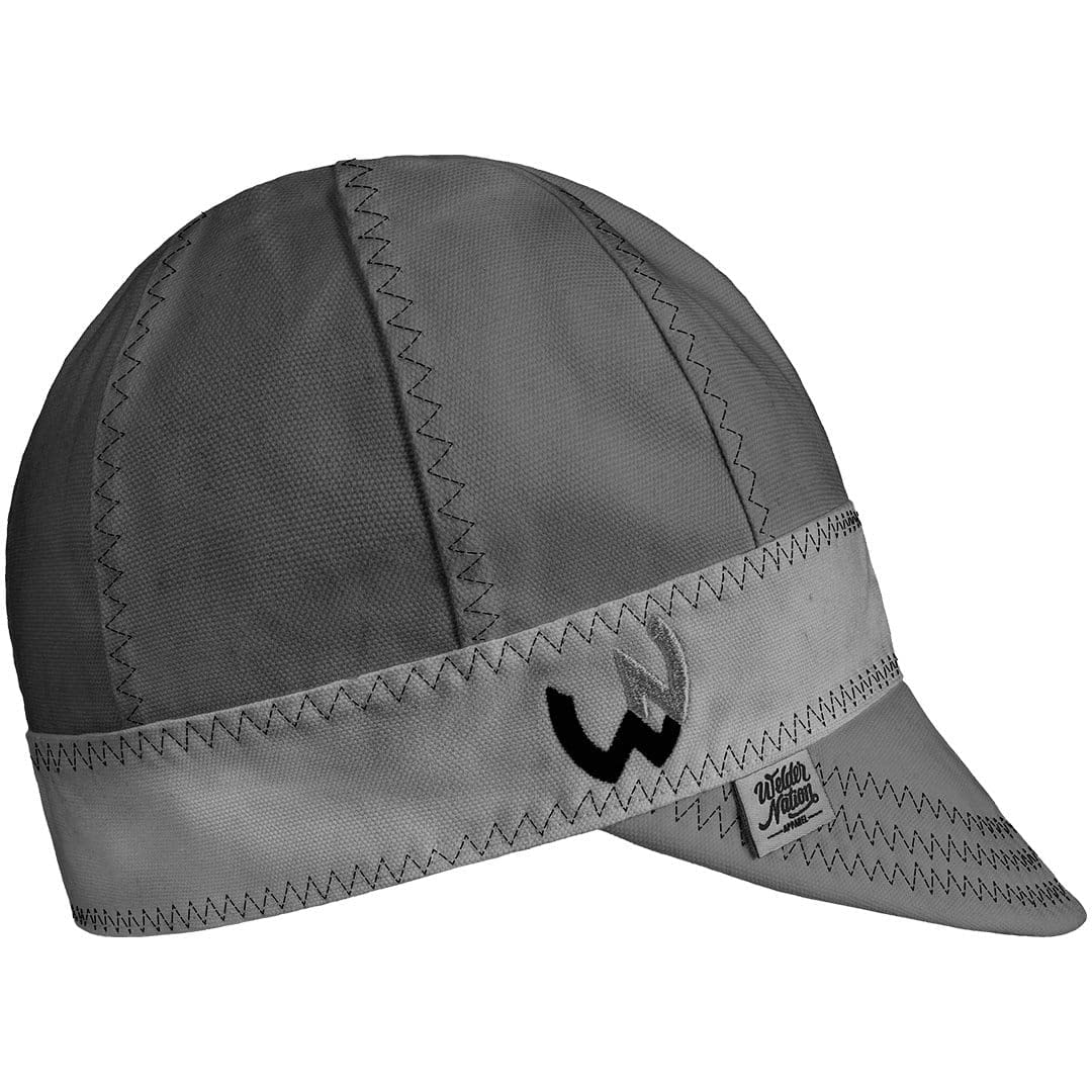 Welder Nation 8 Panel Soft, 10 oz Light Weight Cotton Welding Cap, Durable for Safety and Protection While Welding. Stick ARC