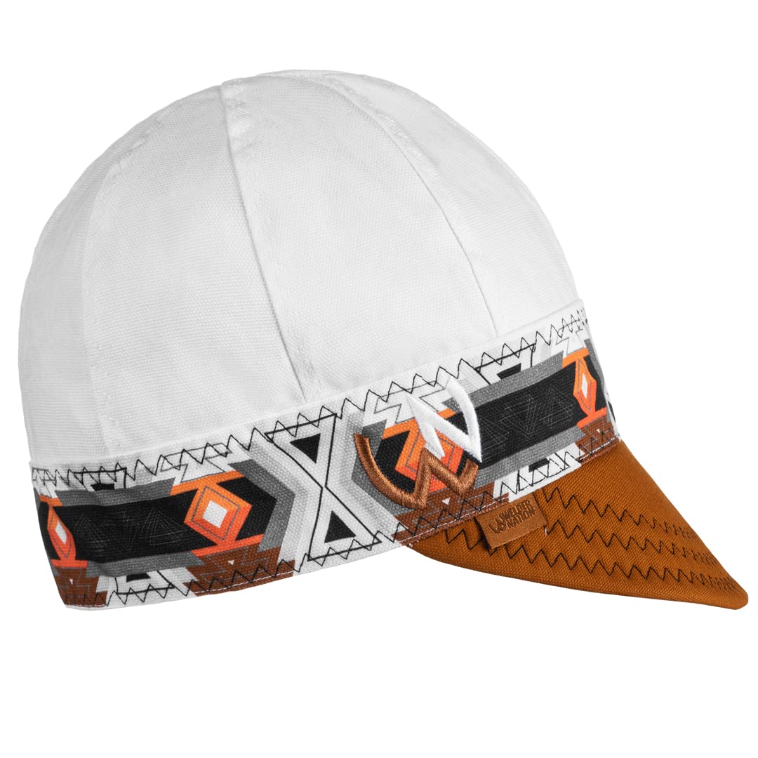 Welder Nation 8 Panel Soft, 10 oz Light Weight Cotton Welding Cap, Durable for Safety and Protection While Welding. Stick ARC