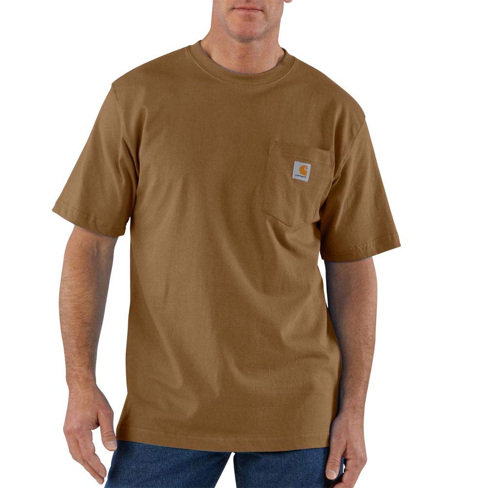 Carhartt Men's Loose Fit Heavyweight Short-Sleeve Pocket T-Shirt