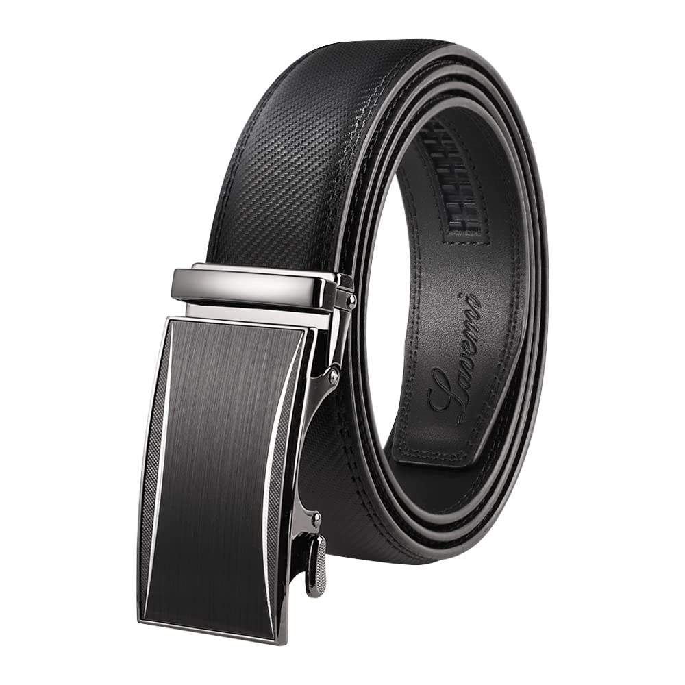 Lavemi Men's Real Leather Ratchet Dress Casual Belt, Cut to Exact Fit,Elegant Gift Box