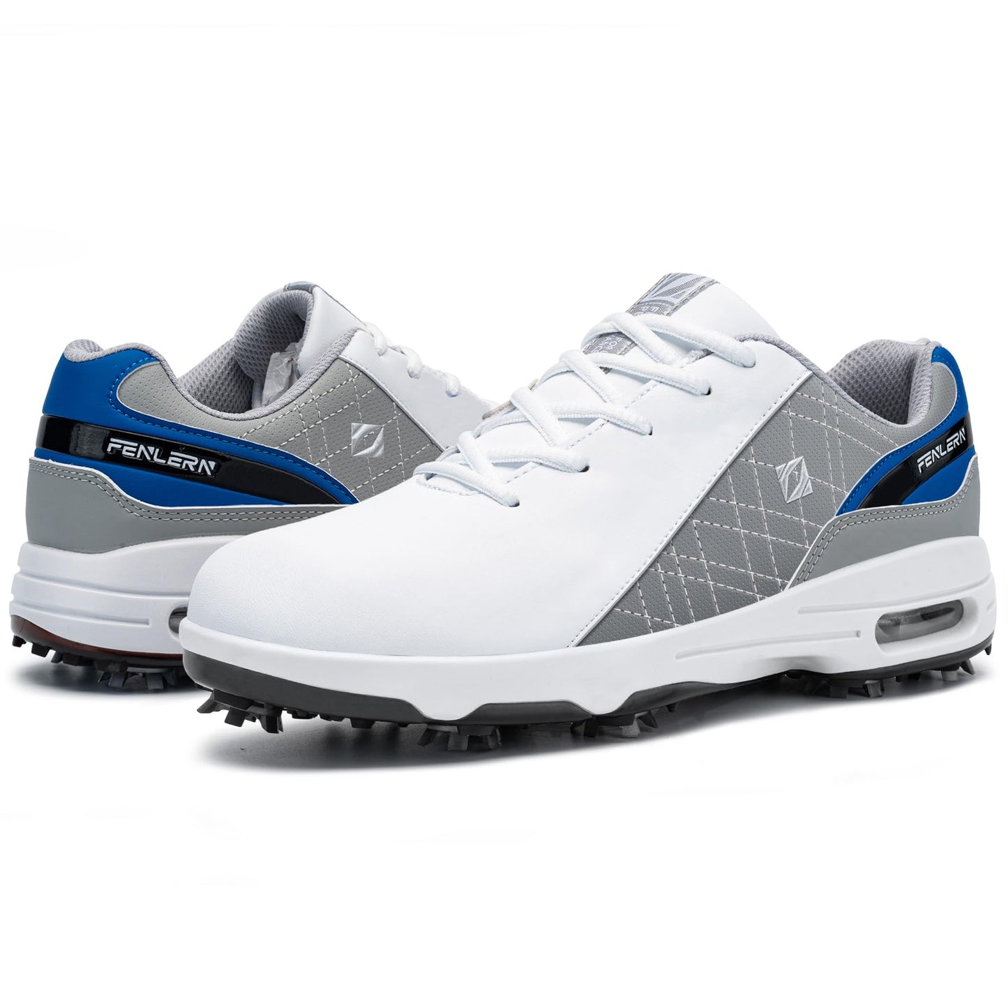 FENLERN Men's Golf Shoes Spiked Waterproof Comfortable Air Cushion F006