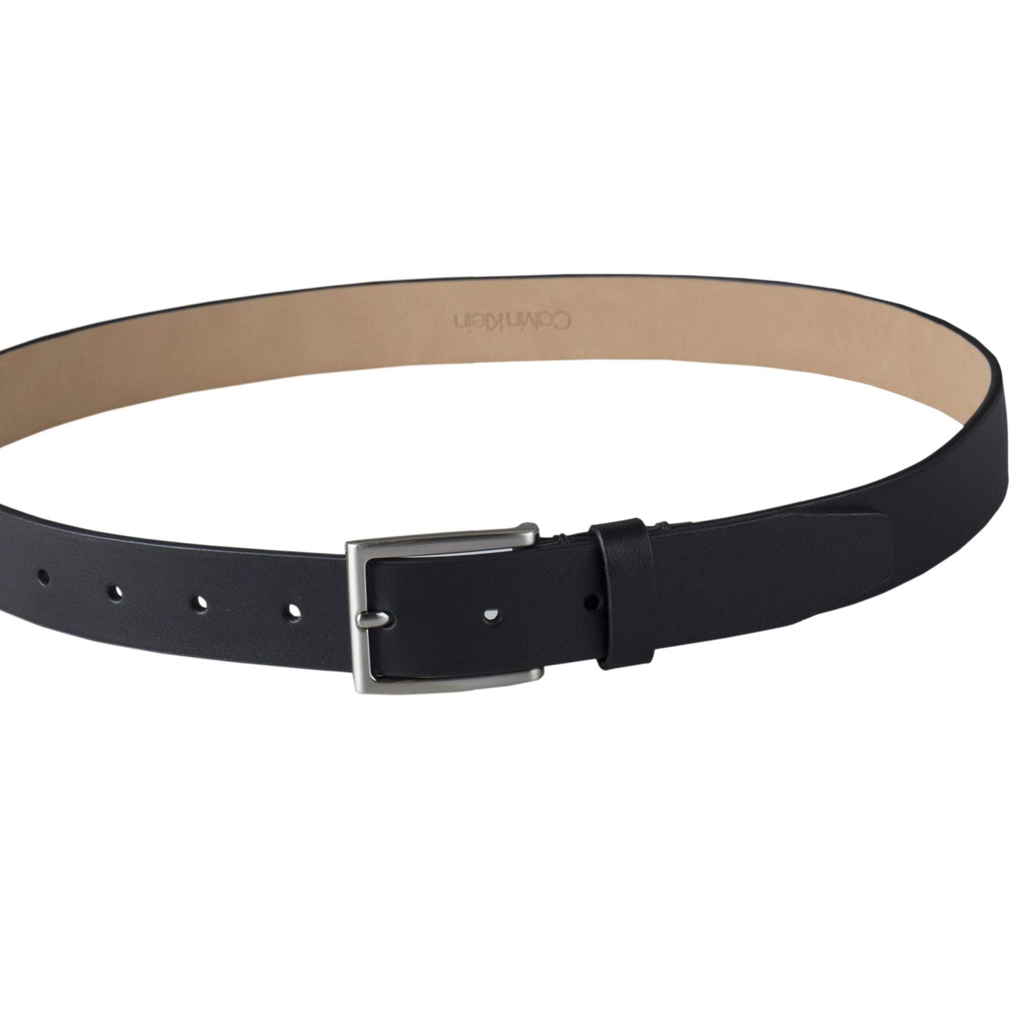 Calvin Klein Men's Modern Dress Minimalist Belt with Classic Harness Buckle