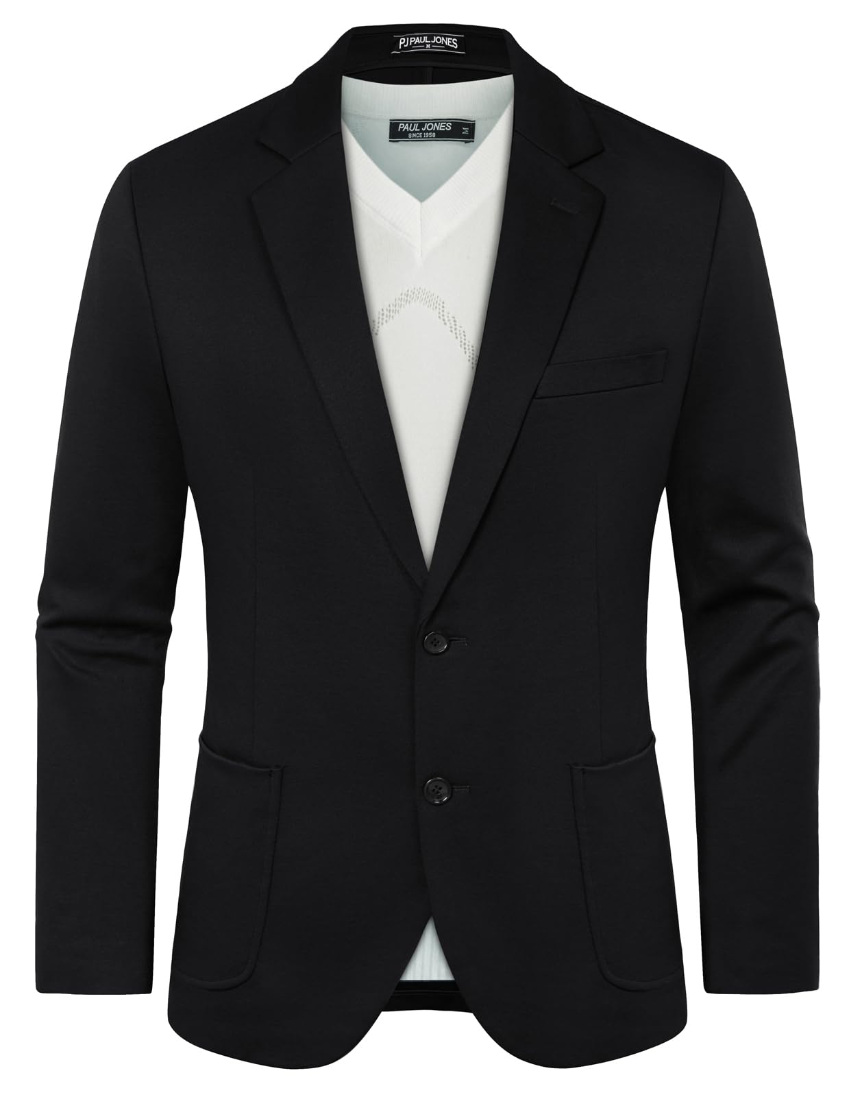 PJ PAUL JONES Men's Casual Knit Blazer Suit Jackets Two Button Lightweight Unlined Sport Coat