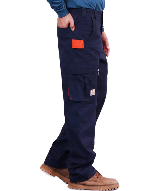 BOCOMAL FR Pants for Men Utility Cargo Pockets Flame Resistant/Fire Retardant Carpenter Water Oil Repellent Finish