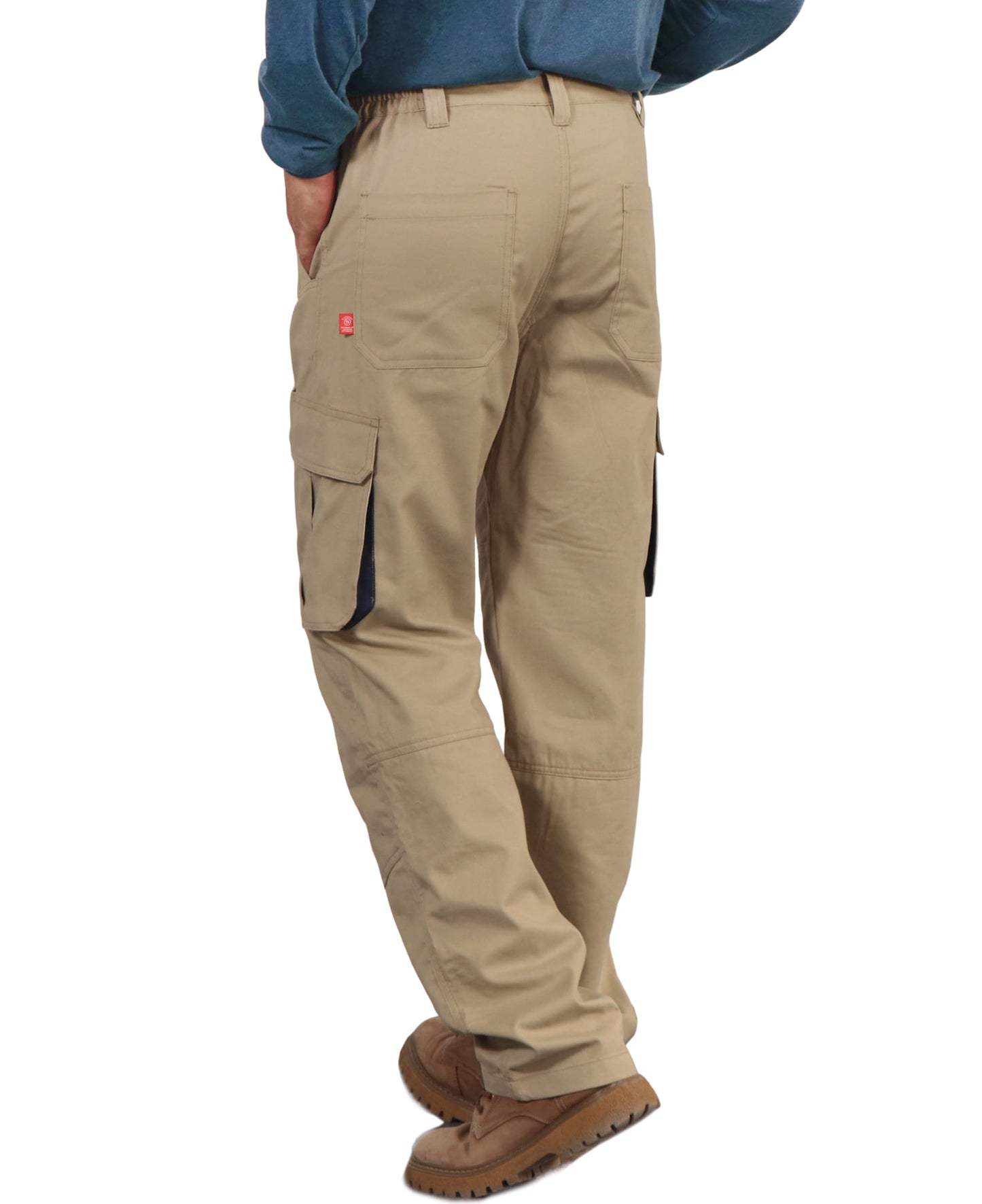 BOCOMAL FR Pants for Men Utility Cargo Pockets Flame Resistant/Fire Retardant Carpenter Water Oil Repellent Finish