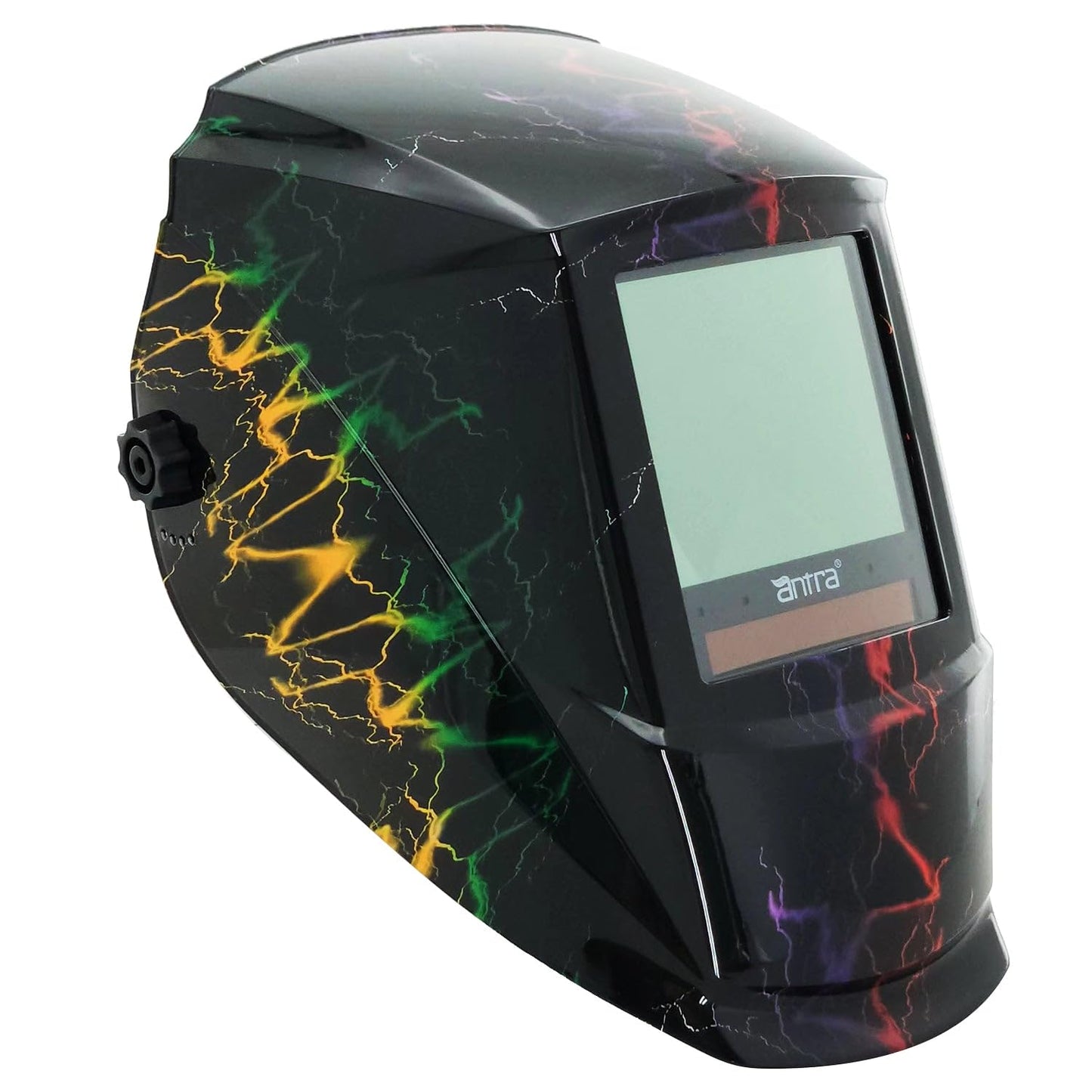 Antra True Color Auto Darkening Welding Helmet - Large Window 13.5 Sqi, Wide Variable Shade 4/5-13, Low TIG Amp Rating 2A - Precision Protection for Welding Excellence