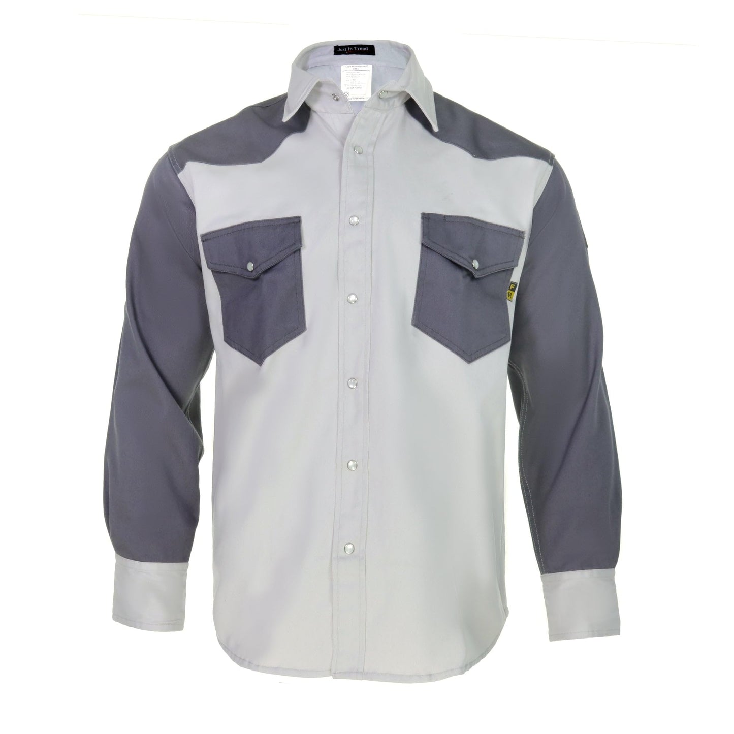 Just In Trend │Flame Resistant FR Shirt - 88/12 - Western Style - Two Tone