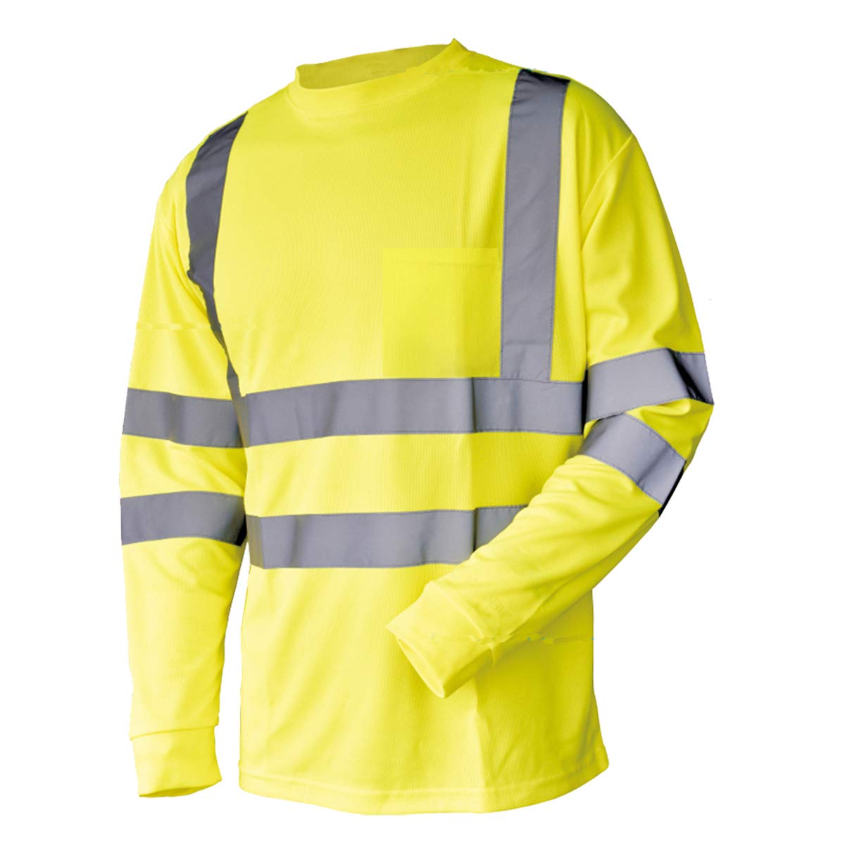 L&M® Hi Vis T Shirt ANSI Class 3 Reflective Safety Lime Orange Short Long Sleeve HIGH Visibility