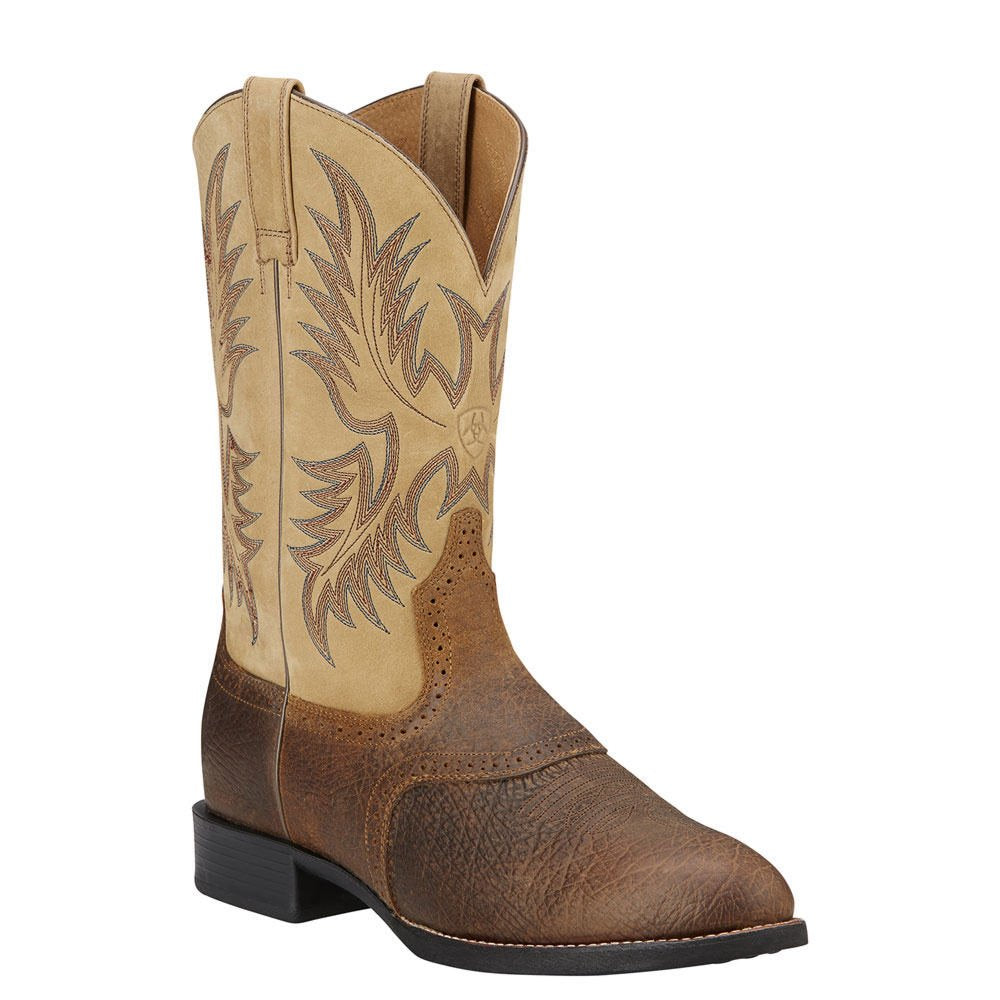 Ariat Heritage Stockman Western Boot - Men's Round Toe Leather Boots