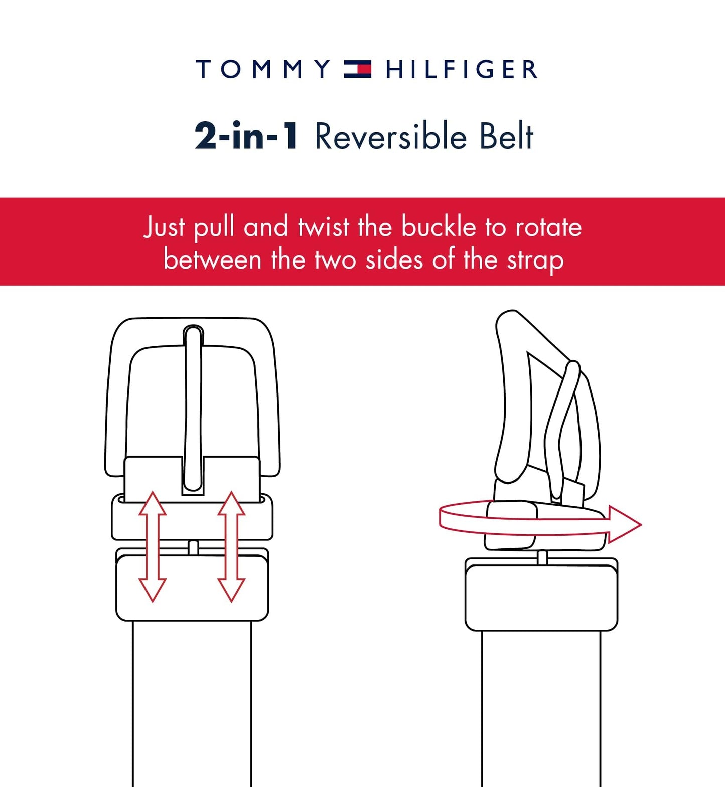 Tommy Hilfiger Men's Reversible Belt