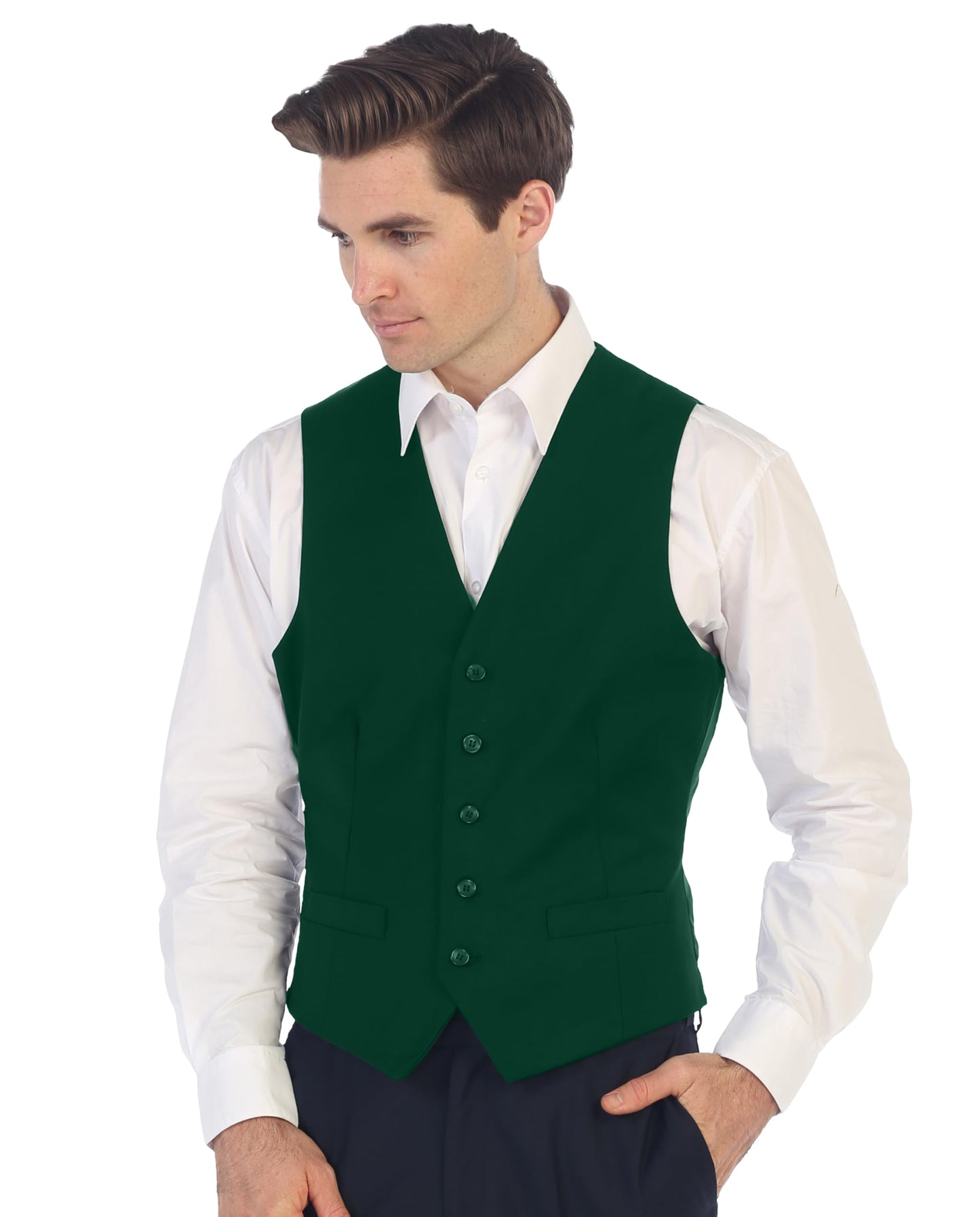 Gioberti Men's Formal Suit Vest Fit for Business or Casual Dress