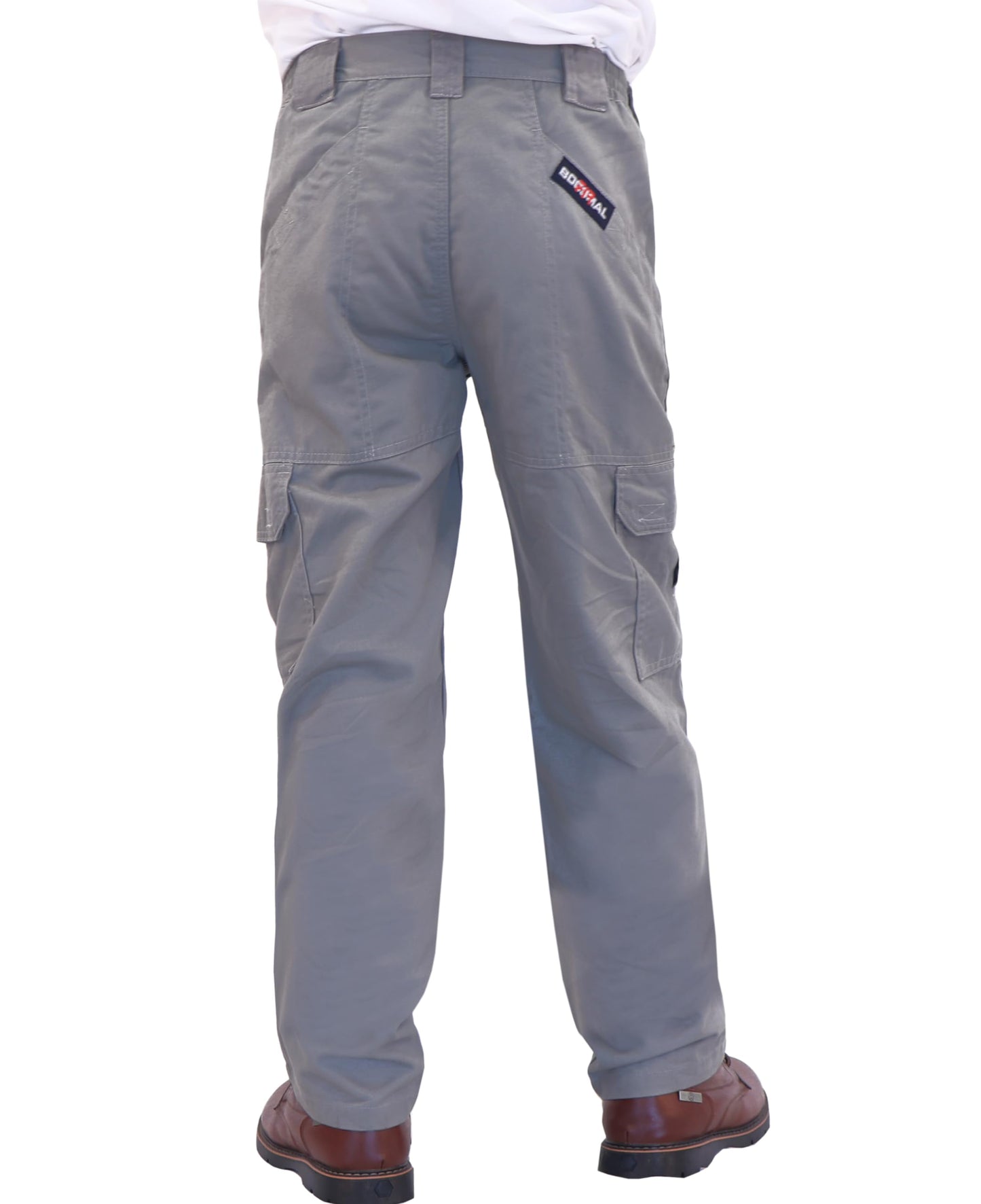 BOCOMAL Men's FR Cargo Pants Flame Resistant Pants Midweight 7.5oz (7 Pockets) Multi-Pockets FR Pants