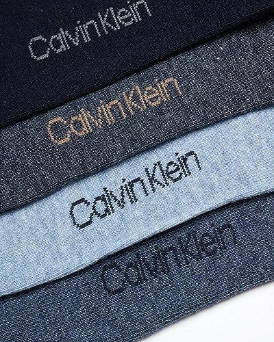 Calvin Klein Men's Dress Socks - Lightweight Cotton Blend Crew Socks (8 Pairs)