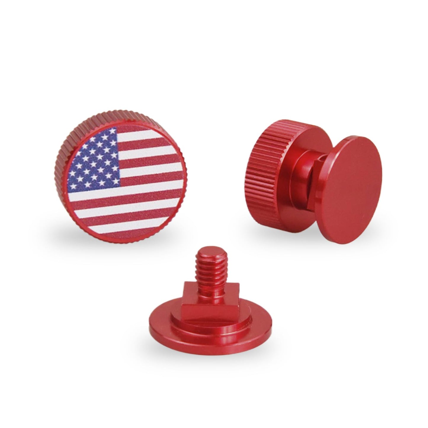 Welding Hood Helmet Pipeliner Fasteners-1Pair USA Flag Pattern Aluminum Helmet Pipeliner Headgear Replacement Parts Accessories Screws Flip Hood, Anti-Rust