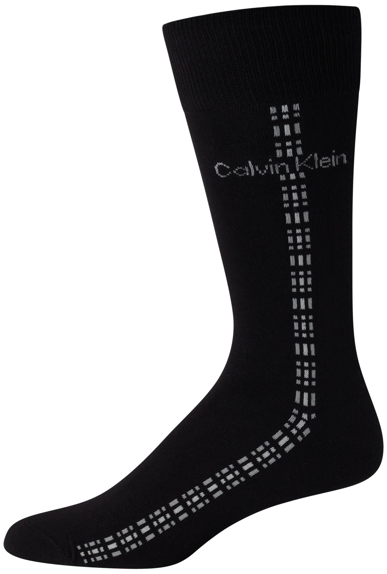 Calvin Klein Men's Dress Socks - Lightweight Cotton Blend Crew Socks (8 Pairs)