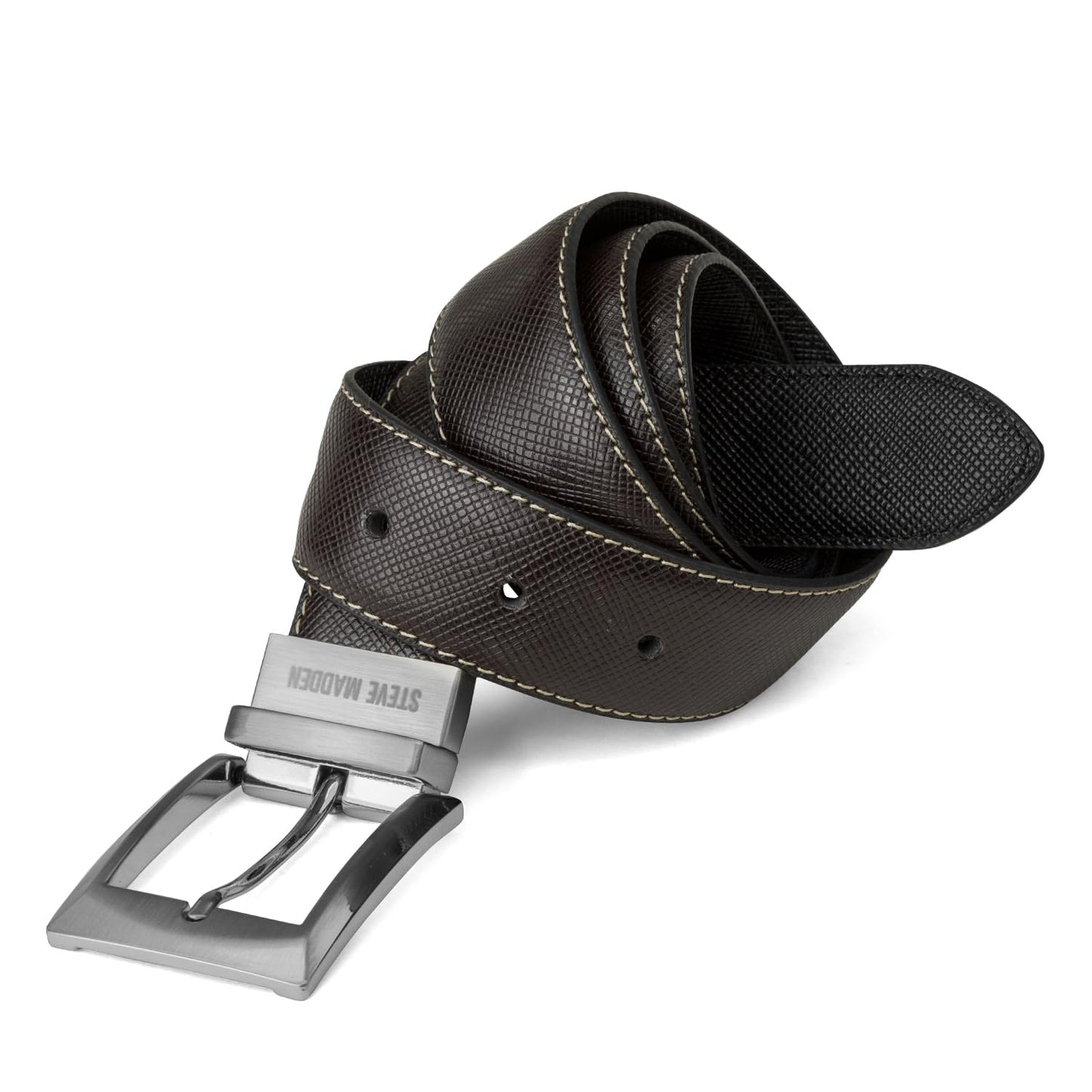 Steve Madden Men's Dress Casual Every Day Leather Belt