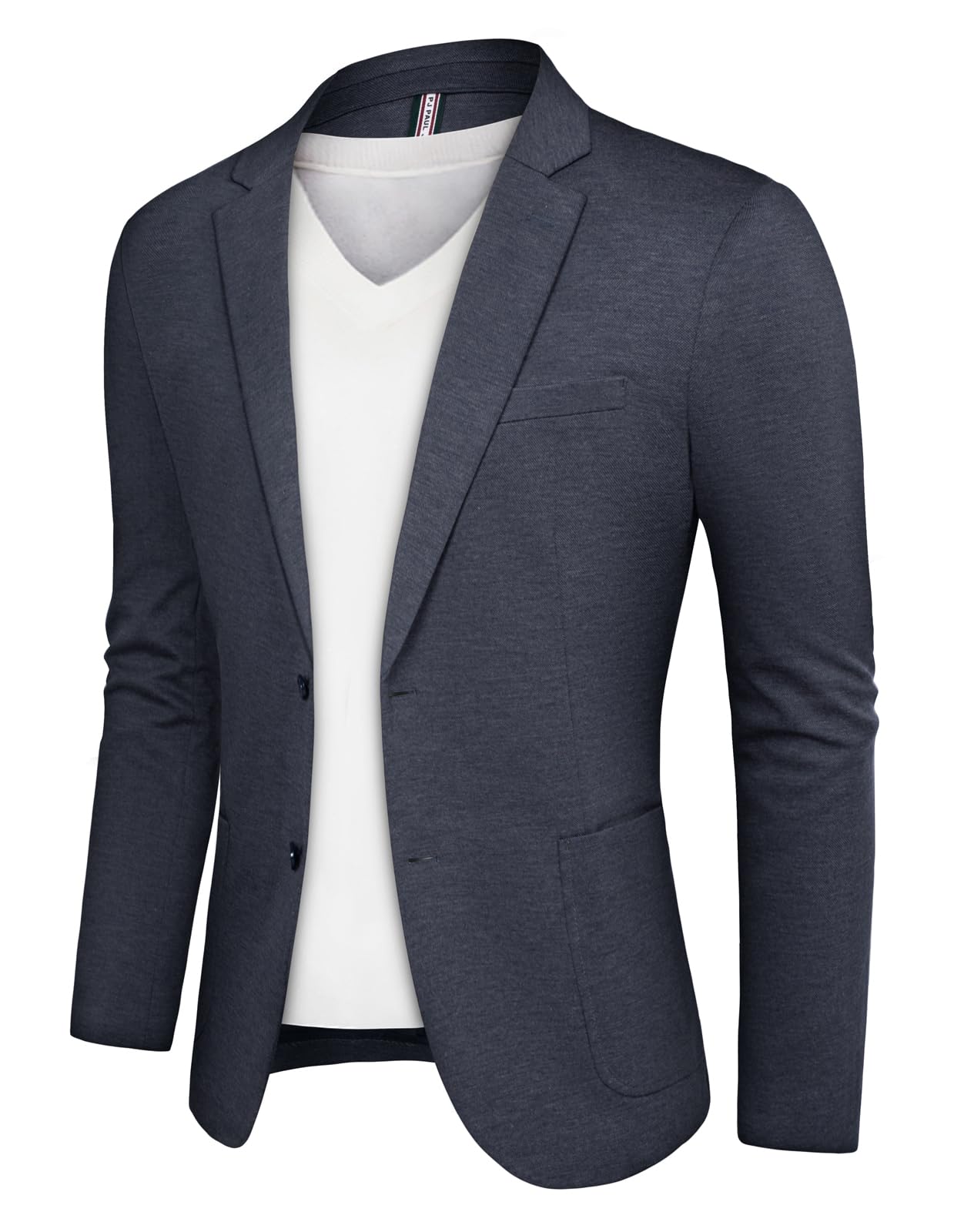 PJ PAUL JONES Men's Casual Knit Blazer Suit Jackets Two Button Lightweight Unlined Sport Coat