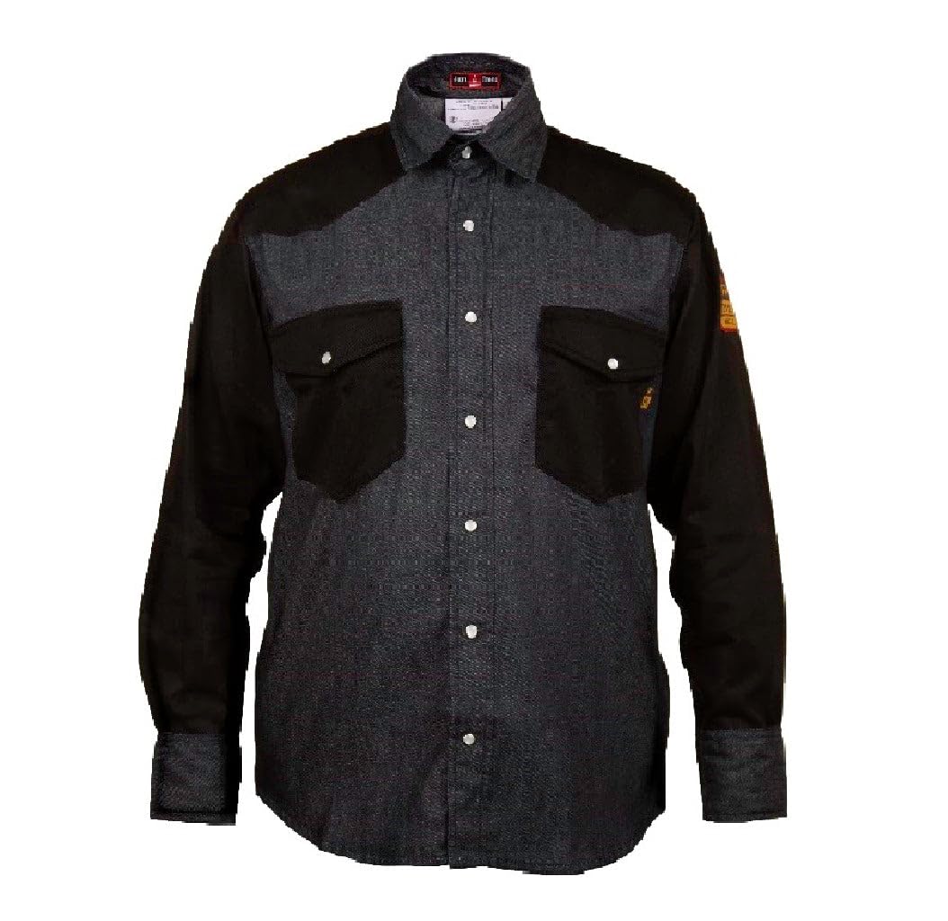 Just In Trend │Flame Resistant FR Shirt - 88/12 - Western Style - Two Tone