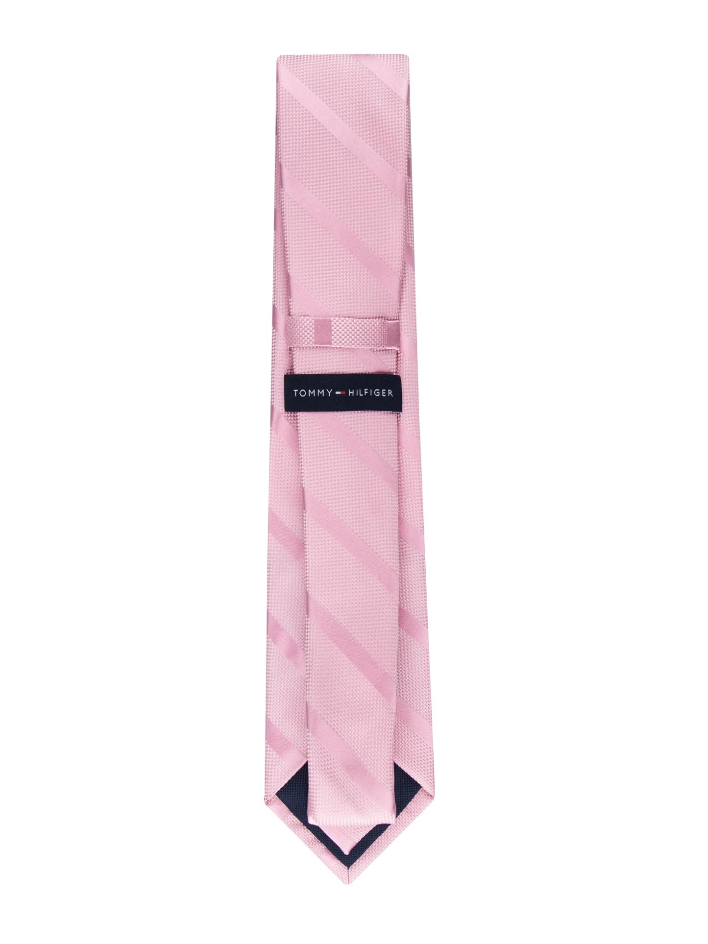 Tommy Hilfiger Men's Classic Solid Textured Stripe Tie