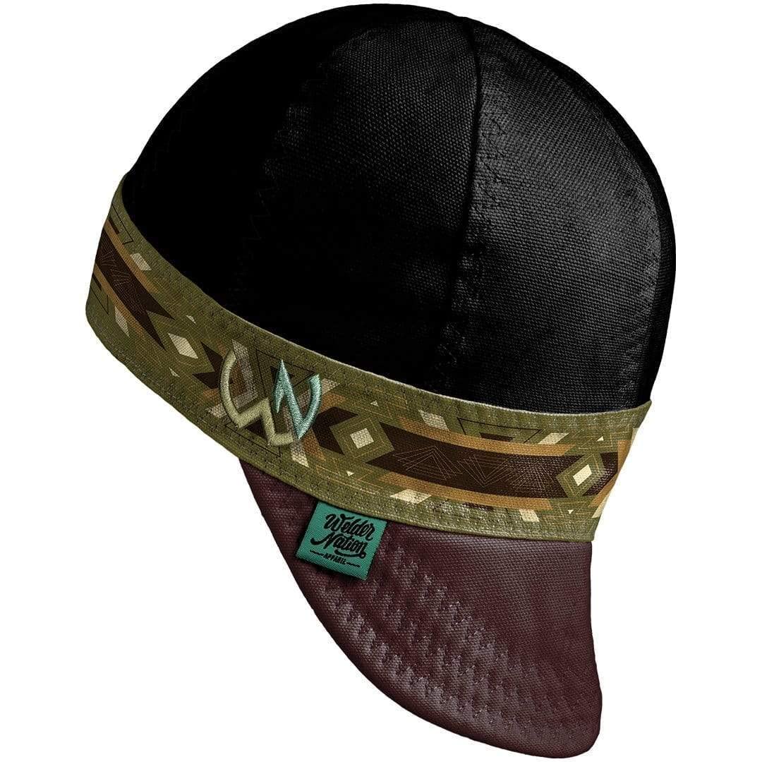 Welder Nation 8 Panel Soft, 10 oz Light Weight Cotton Welding Cap, Durable for Safety and Protection While Welding. Stick ARC