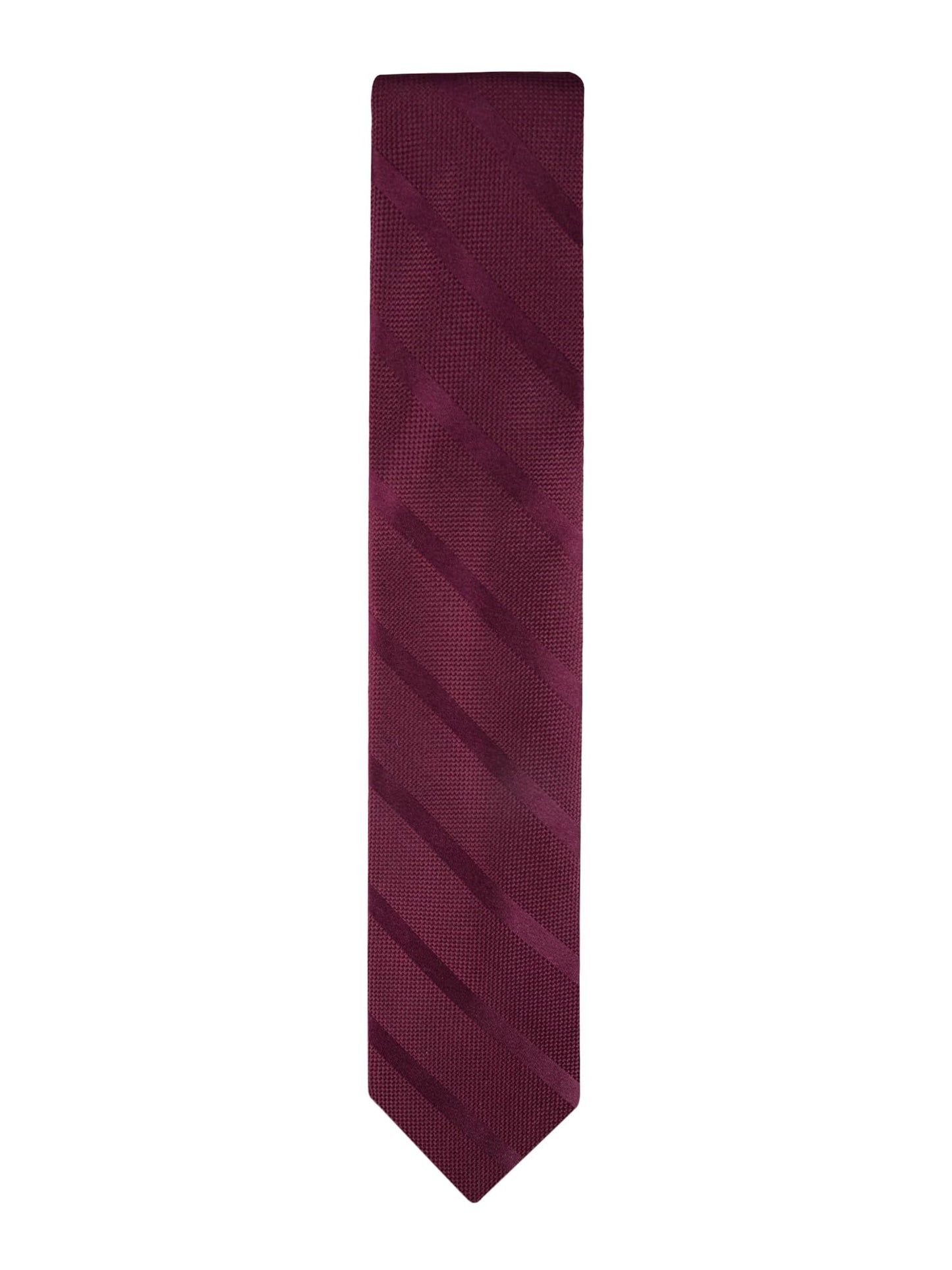 Tommy Hilfiger Men's Classic Solid Textured Stripe Tie