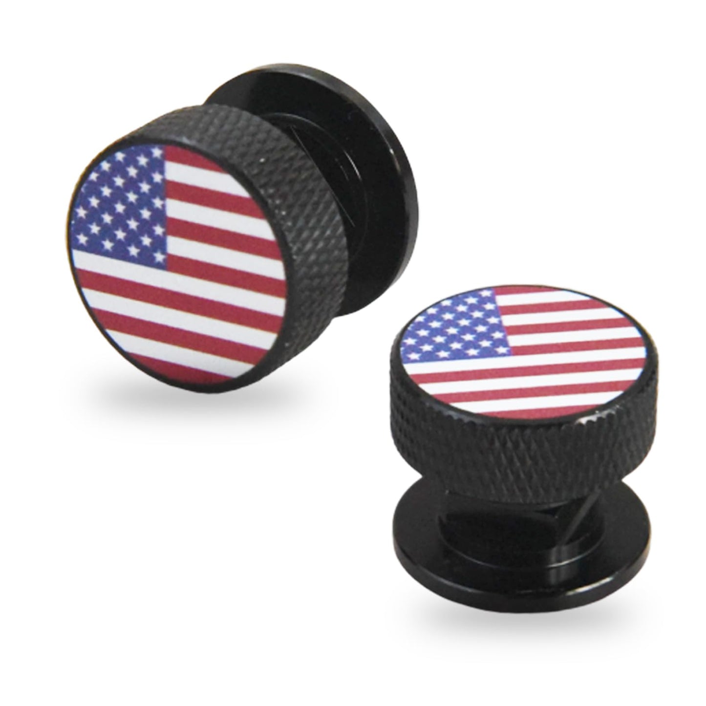 Welding Hood Helmet Pipeliner Fasteners-1Pair USA Flag Pattern Aluminum Helmet Pipeliner Headgear Replacement Parts Accessories Screws Flip Hood, Anti-Rust