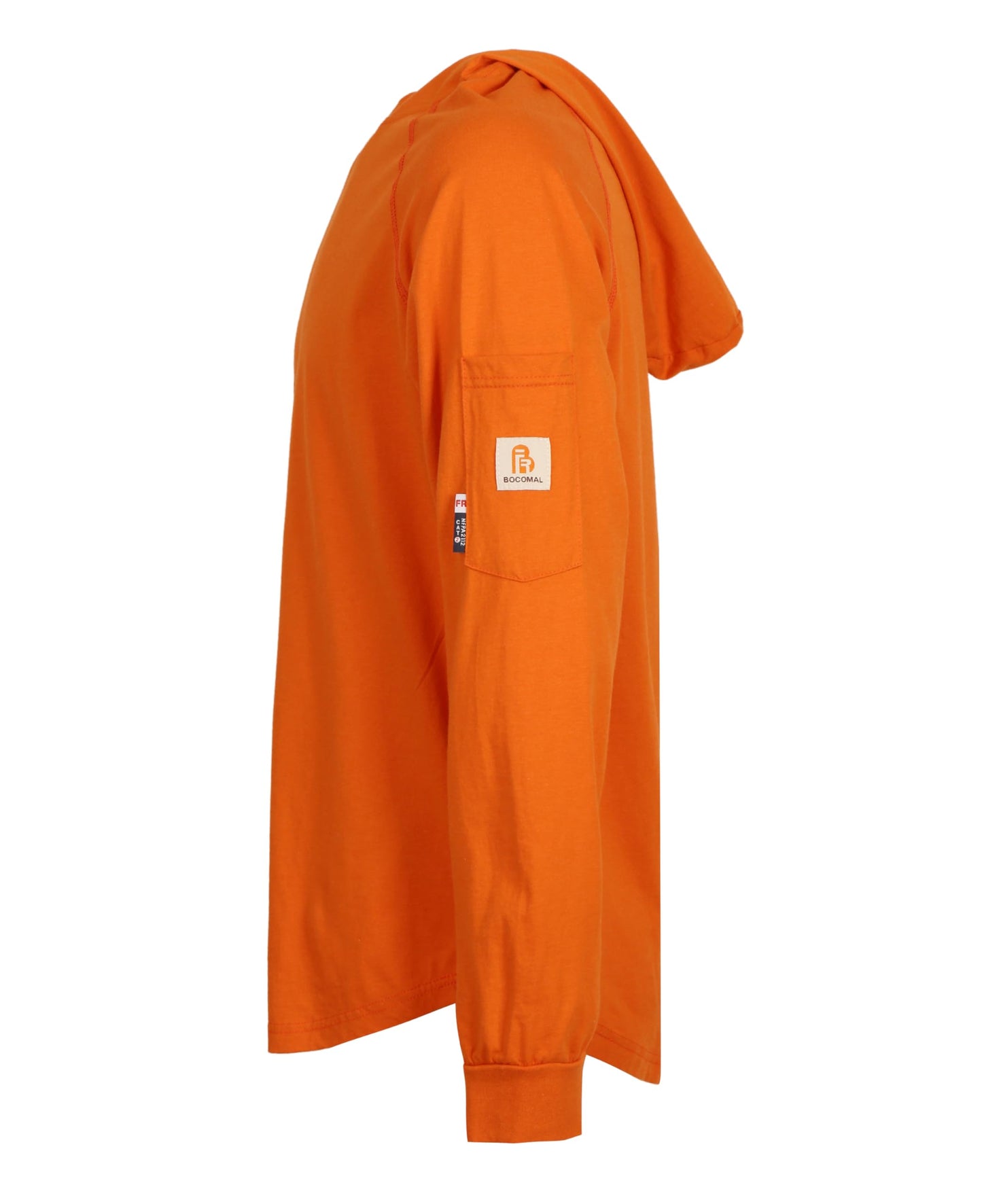 BOCOMAL FR Hooded T Shirts Heather Series 6oz Flame Resistant NFPA2112 CAT2 Fire Retardant Hoodies Work Shirt