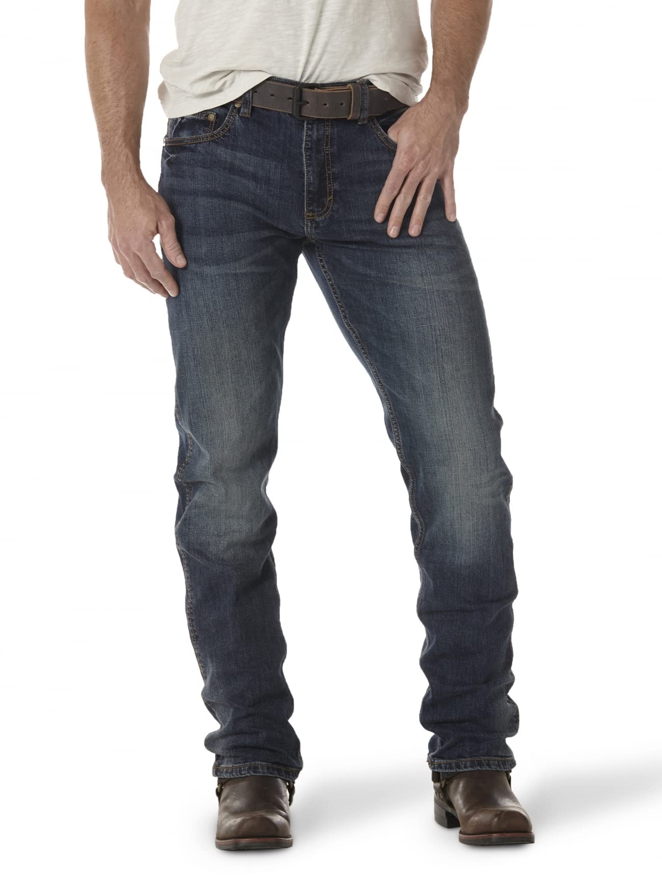 Wrangler Mens Retro Slim Fit Straight Leg Jeans