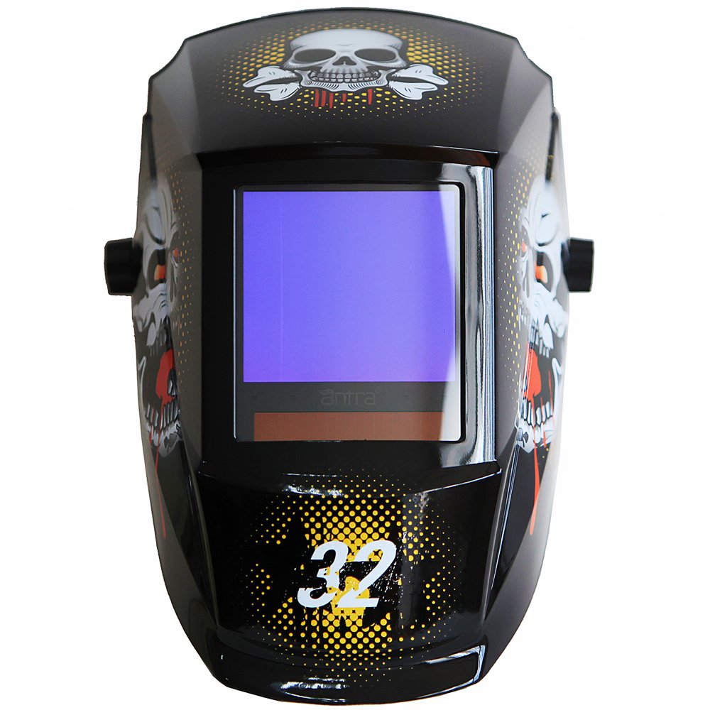 Antra True Color Auto Darkening Welding Helmet - Large Window 13.5 Sqi, Wide Variable Shade 4/5-13, Low TIG Amp Rating 2A - Precision Protection for Welding Excellence