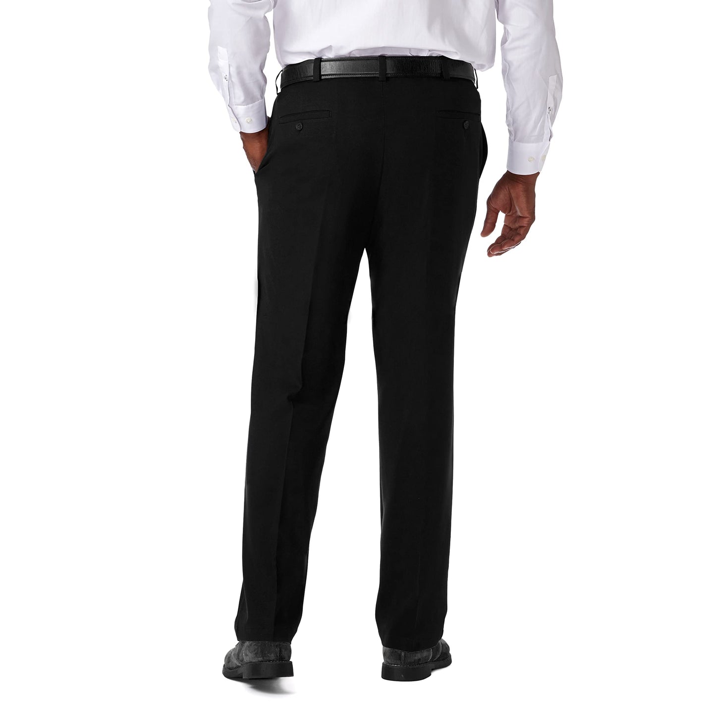 HAGGAR Mens Cool 18 Pro Classic Fit Flat Front Casual Pant Regular and Big & Tall Sizes