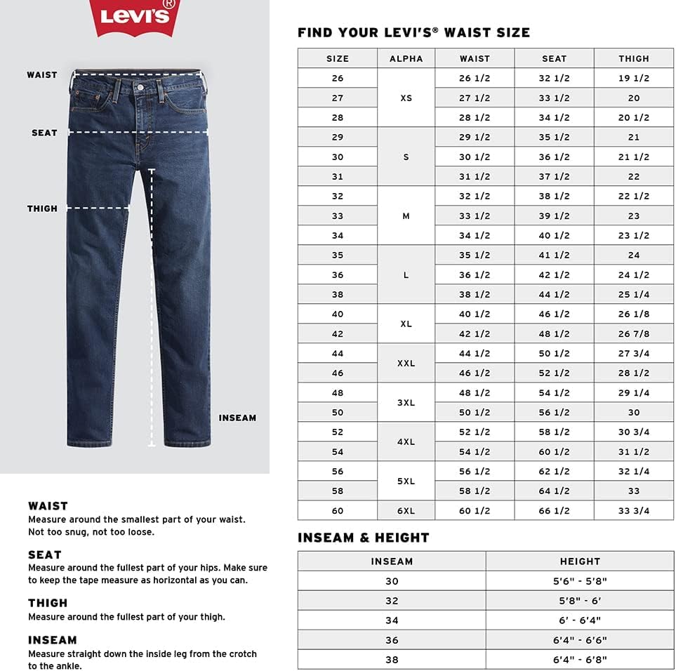 Levi's Men's 505 Regular Fit Jeans (Also Available in Big & Tall)